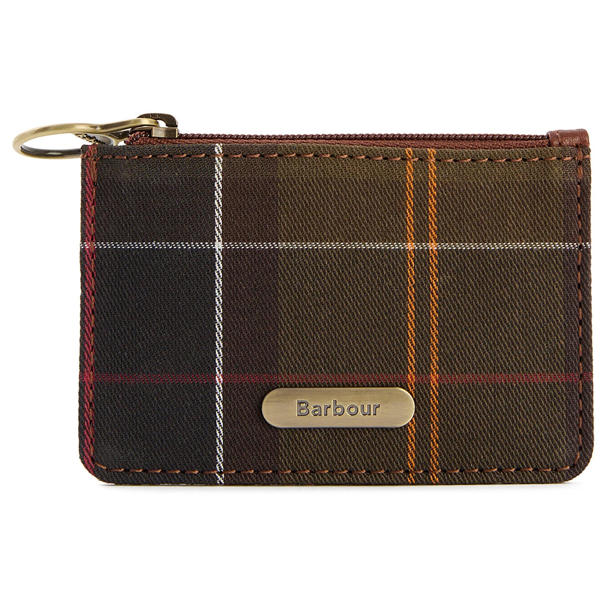 Barbour Women's Leather Coin Purse Bag Charm - Classic Tartan