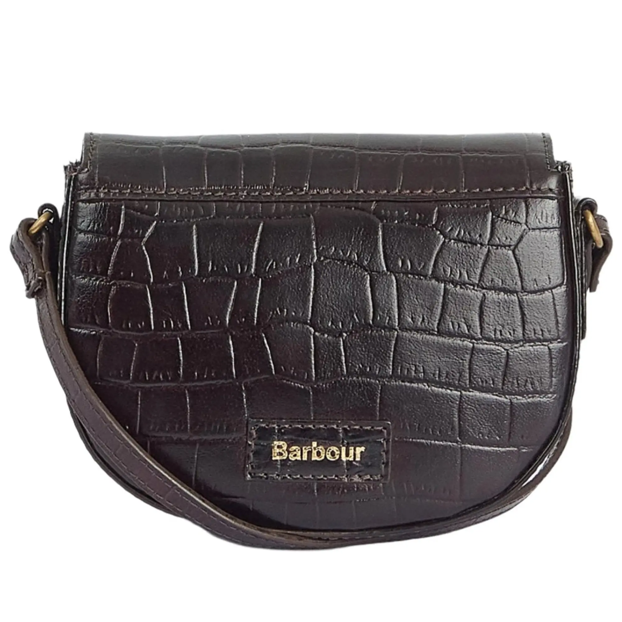 Product image 2 of 8 of Barbour Women's Eilein Leather Saddle Bag - Black Cherry