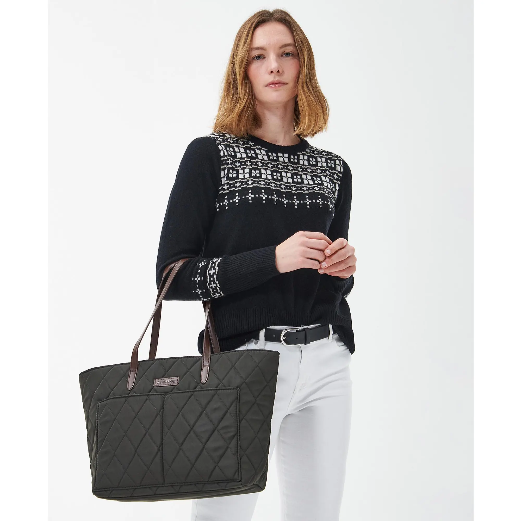Product image 4 of 11 of Barbour Women's Quilted Tote Bag - Olive