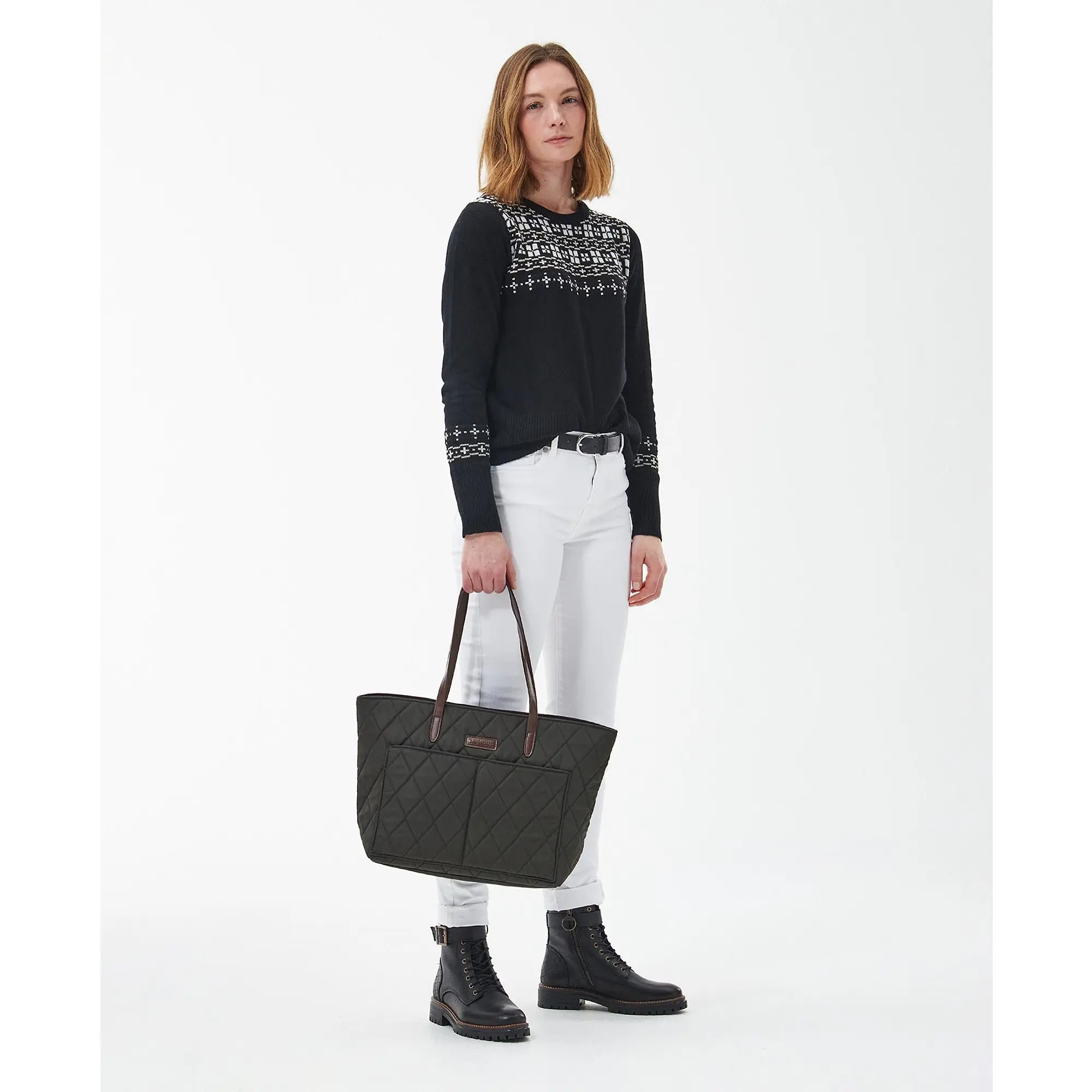 Product image 5 of 11 of Barbour Women's Quilted Tote Bag - Olive