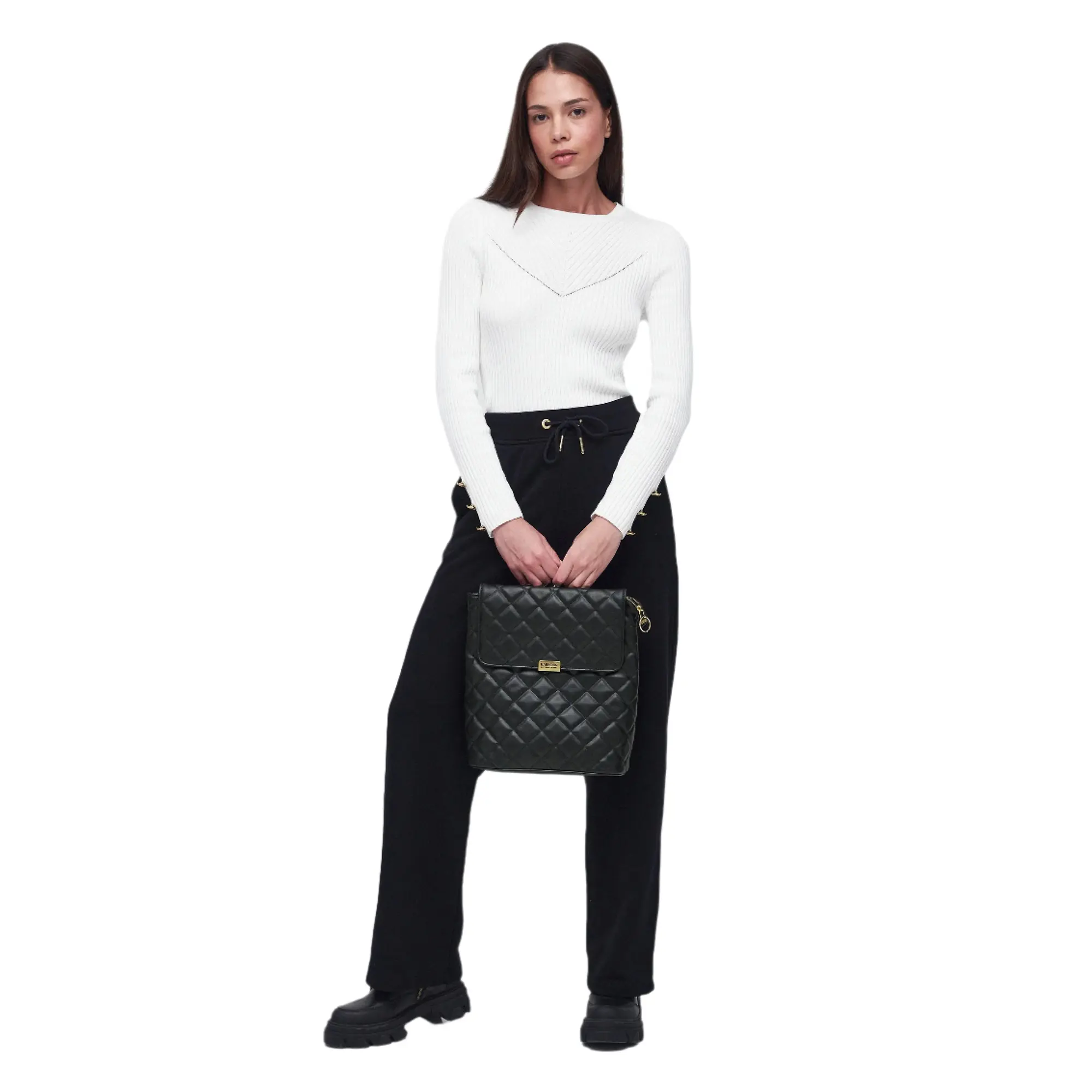 Product image 4 of 10 of Barbour International Women's Quilted Hoxton Backpack - Black