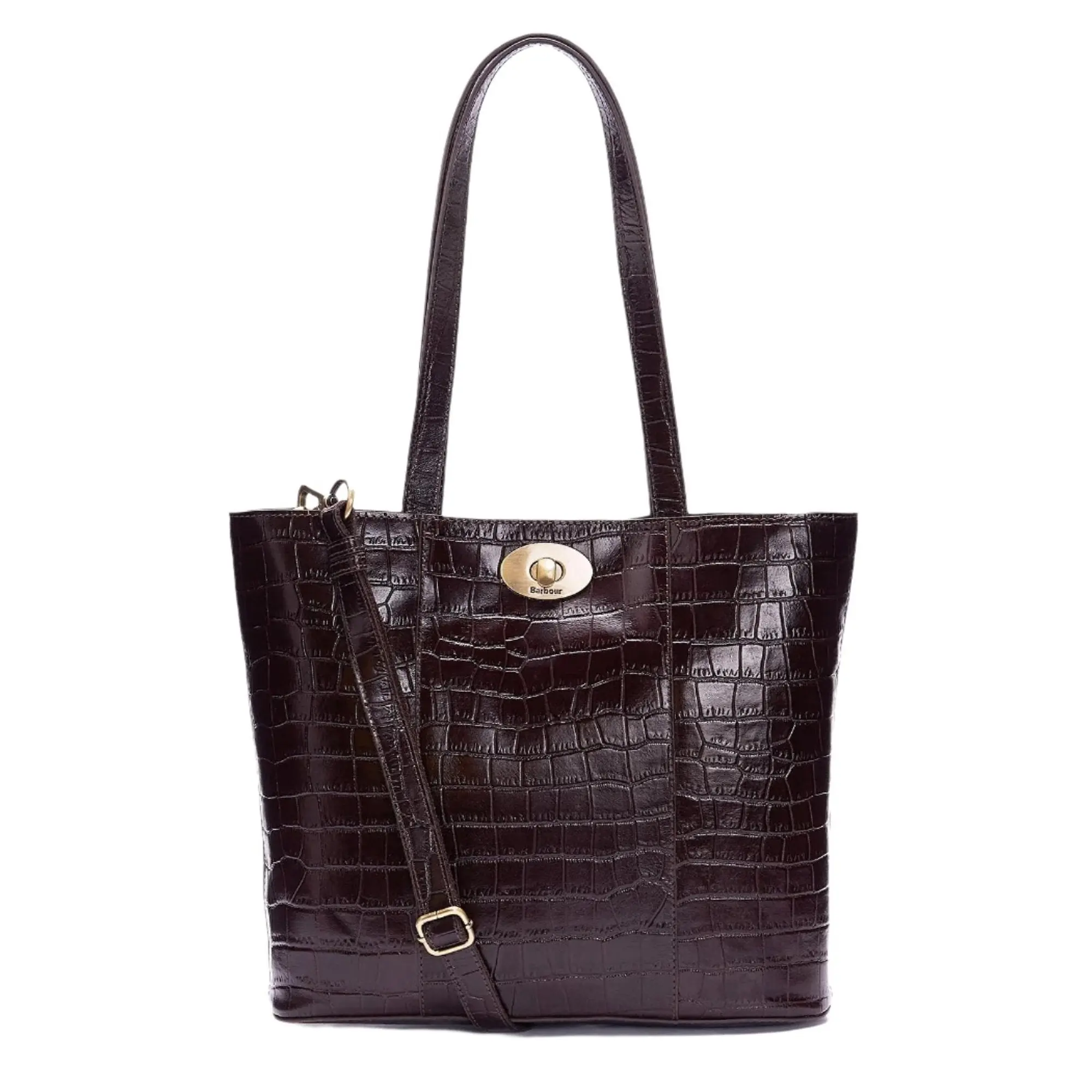 Product image 1 of 11 of Barbour Women's Eilein Leather Tote Bag - Black Cherry