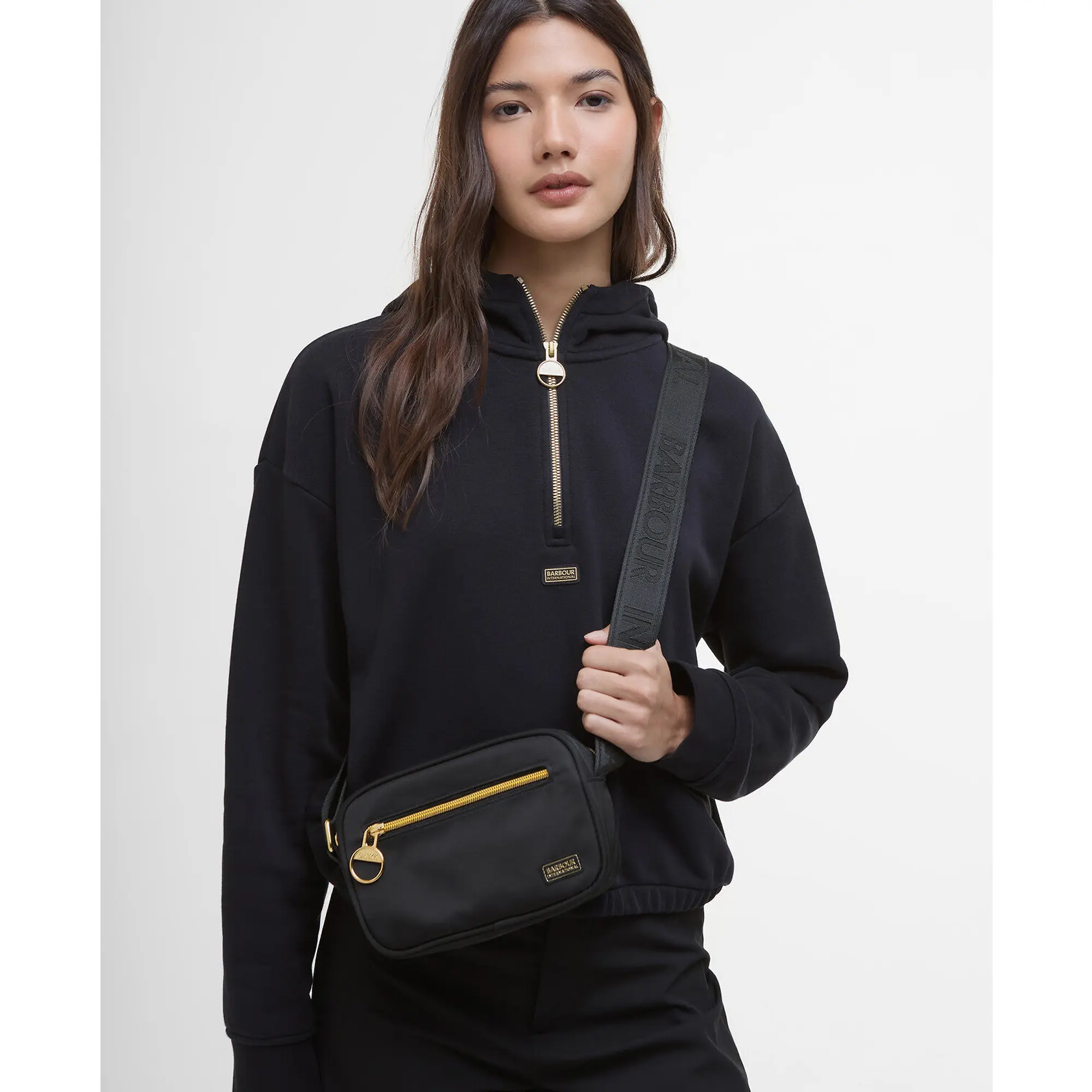 Product image 2 of 8 of Barbour International Women's Qualify Micro Crossbody Bag - Black