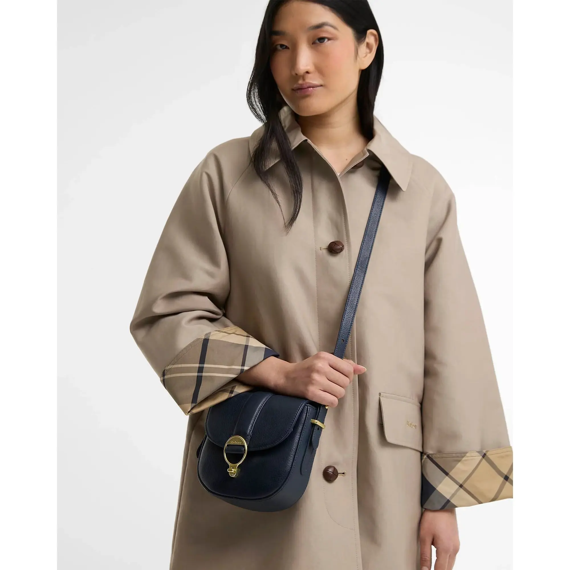 Product image 2 of 5 of Barbour Women's Elm Leather Crossbody Bag - Navy
