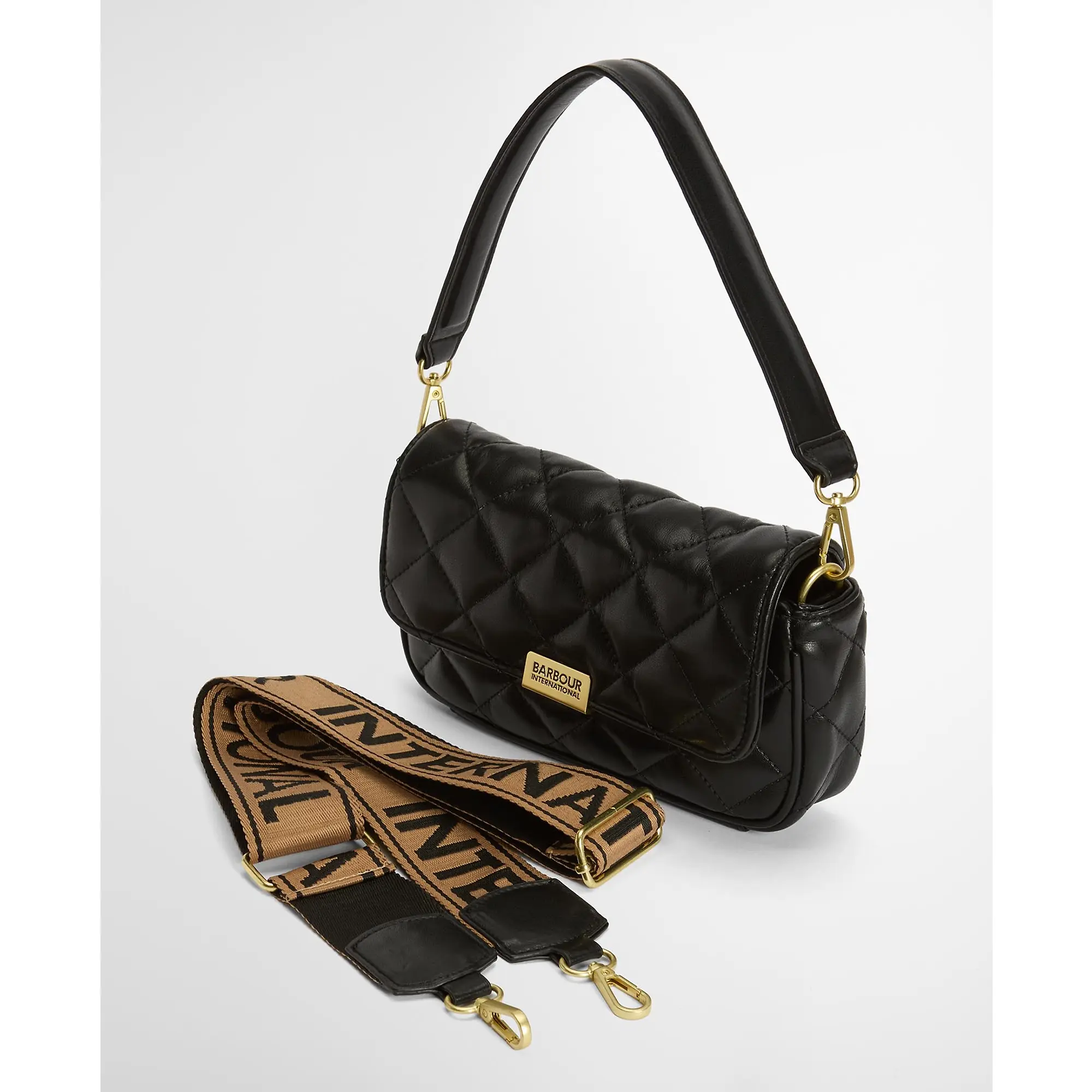 Product image 6 of 10 of Barbour International Women's Soft Quilt Mini Soho Crossbody Bag - Black