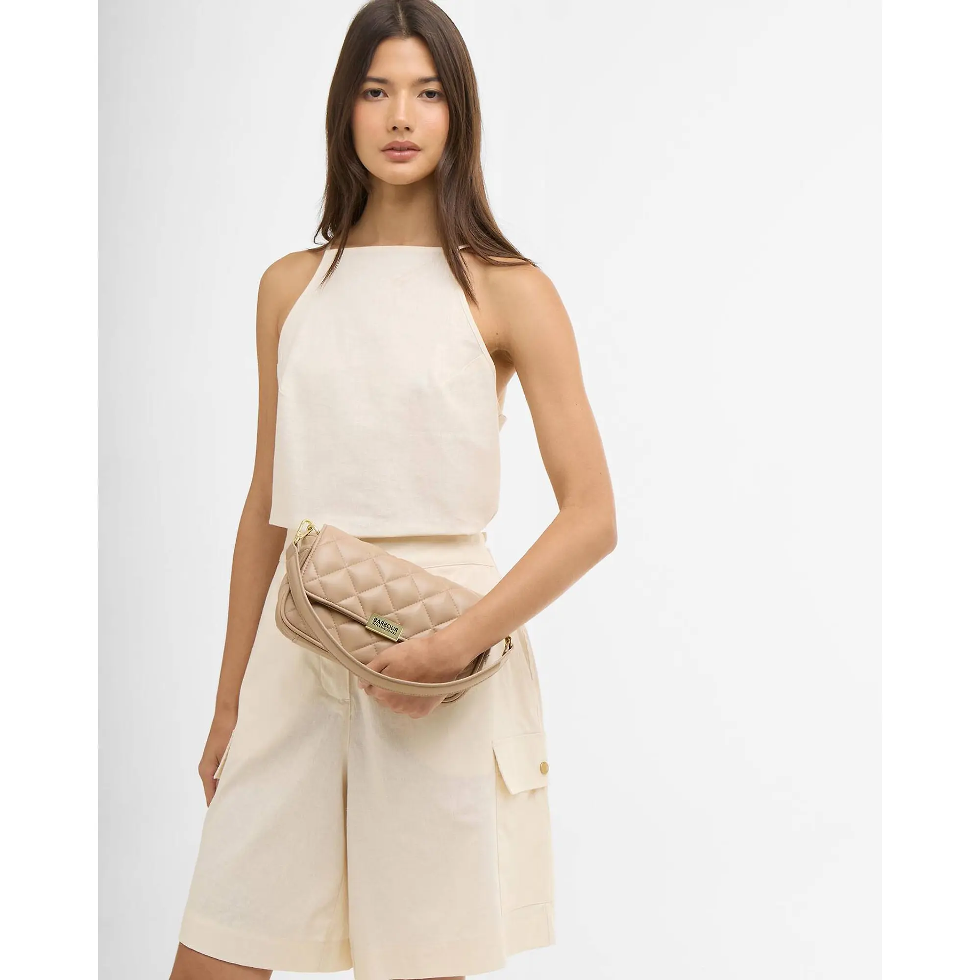 Product image 6 of 15 of Barbour International Women's Soft Quilt Mini Soho Crossbody Bag - Camel