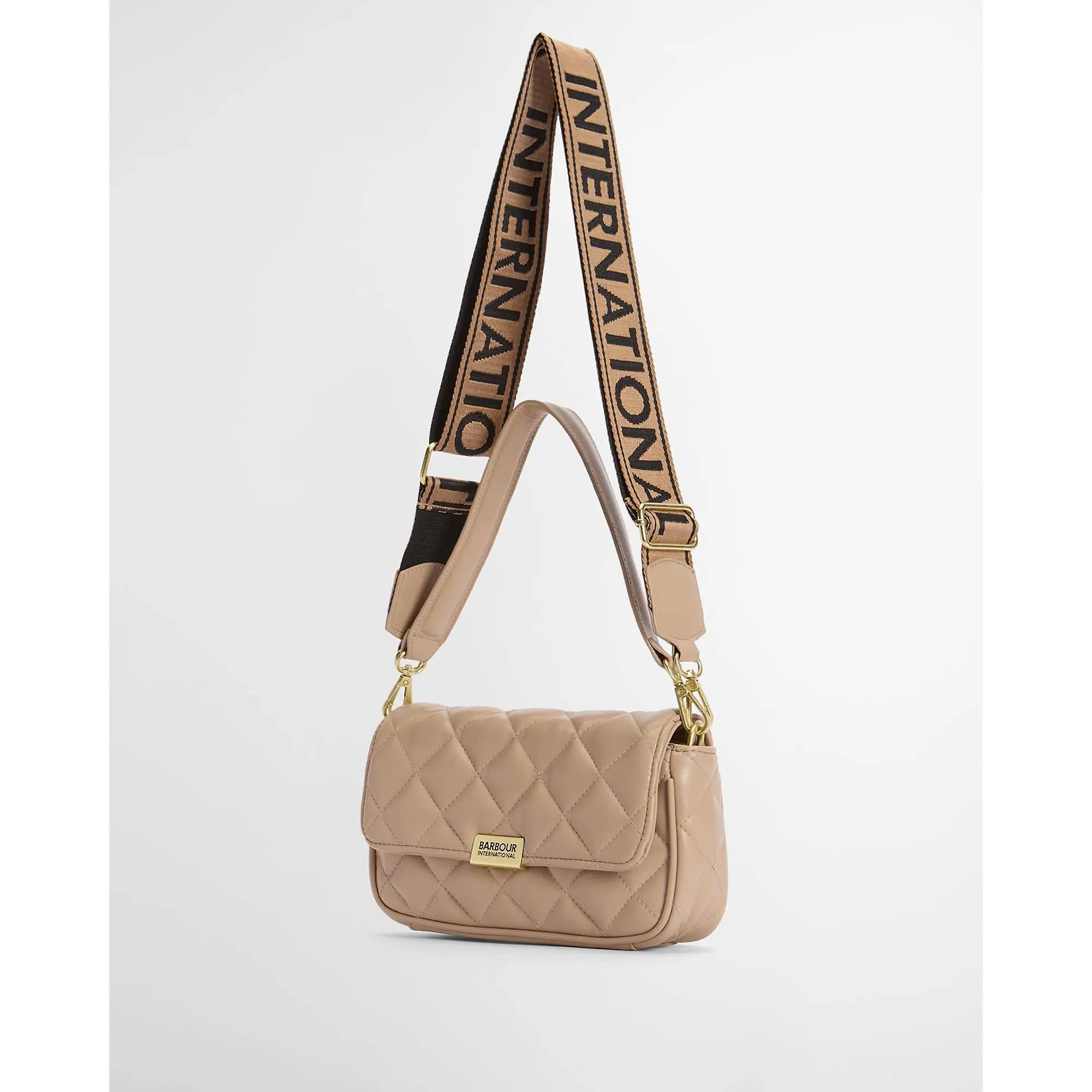 Product image 13 of 15 of Barbour International Women's Soft Quilt Mini Soho Crossbody Bag - Camel