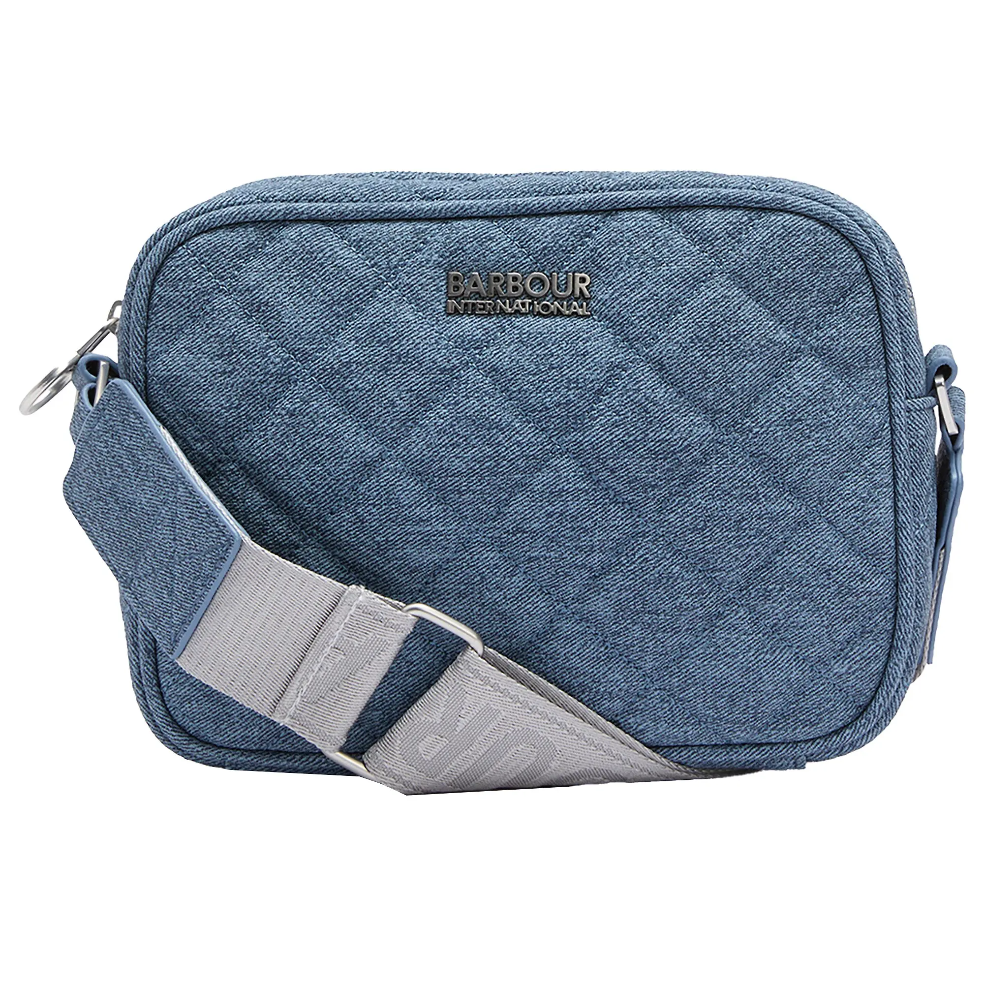 Product image 1 of 4 of Barbour International Women's Denim Quilted Sloane Crossbody Bag - Light Denim