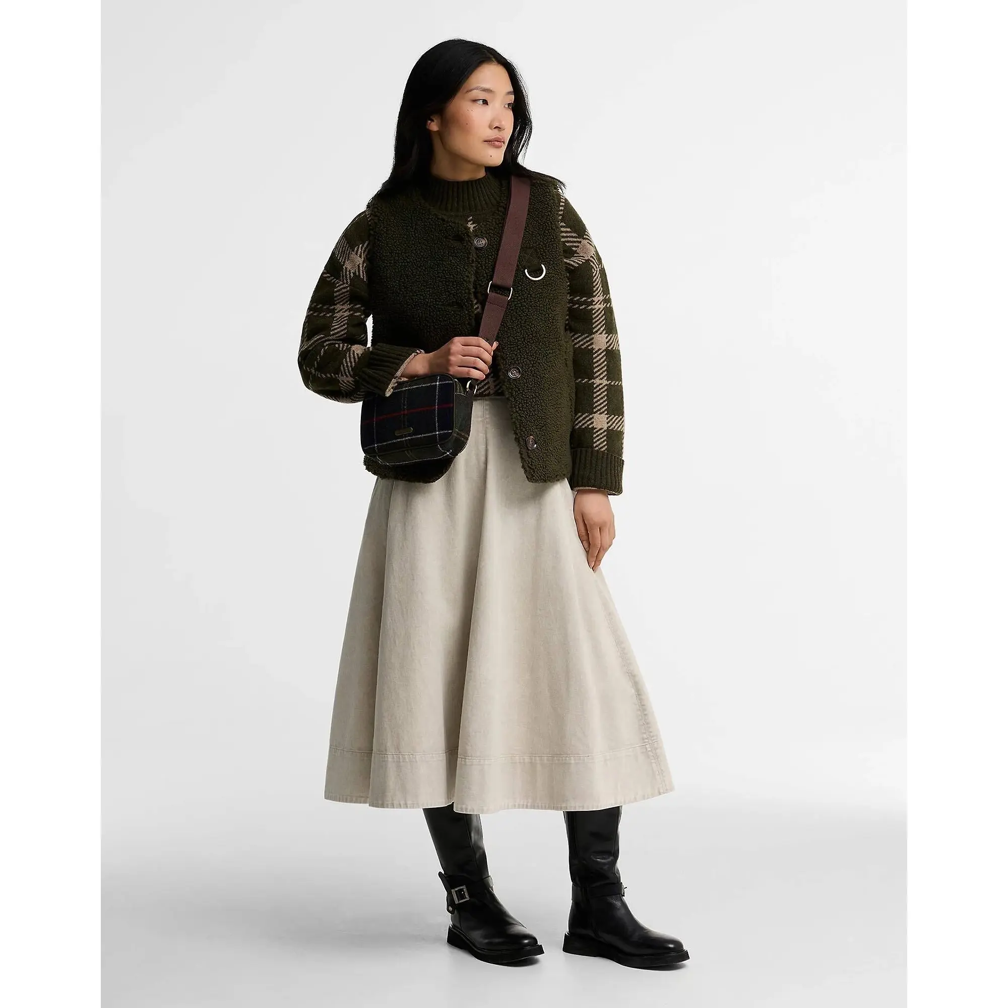 Product image 2 of 7 of Barbour Women's Contine Tartan Mini Crossbody Bag - Classic Tartan
