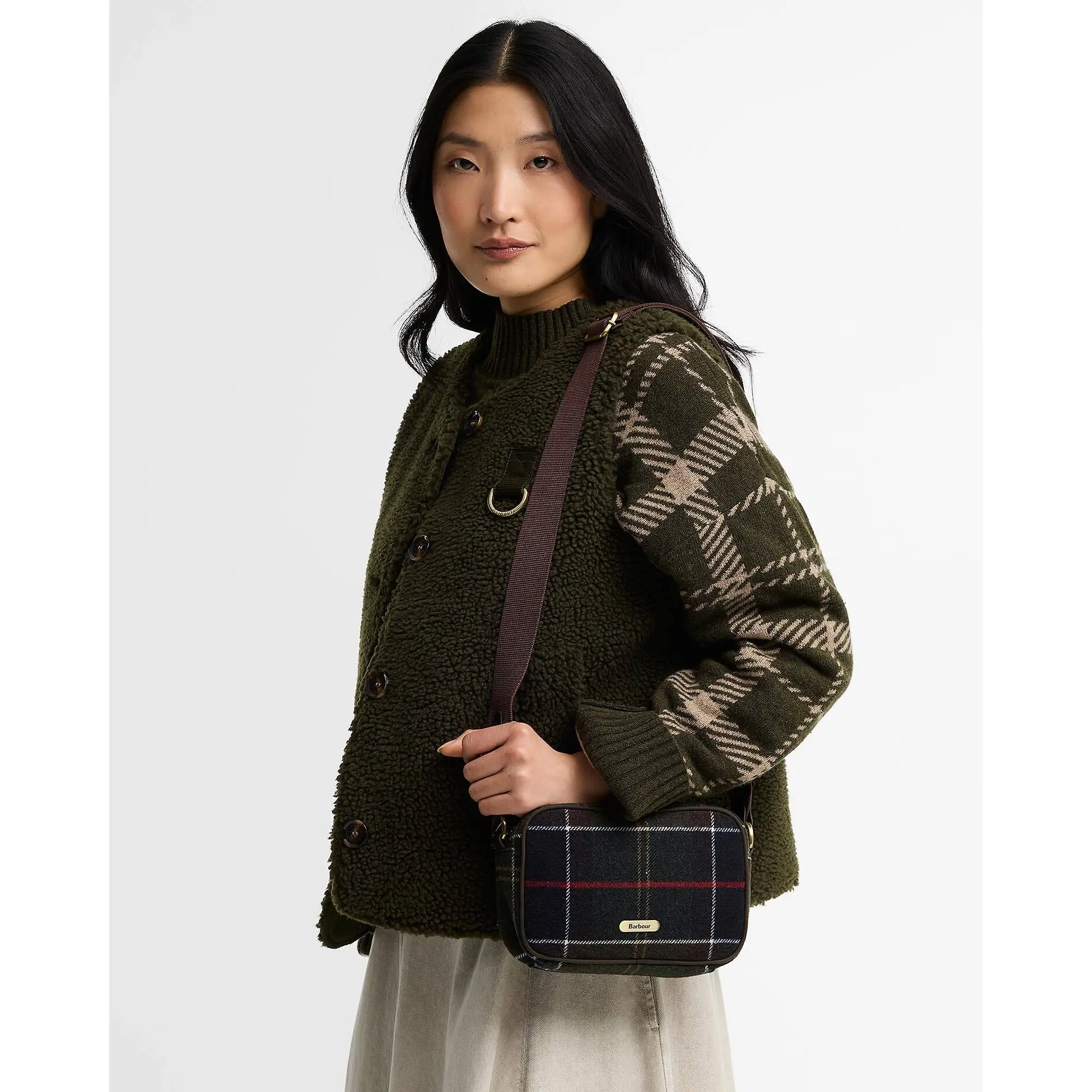 Product image 3 of 7 of Barbour Women's Contine Tartan Mini Crossbody Bag - Classic Tartan