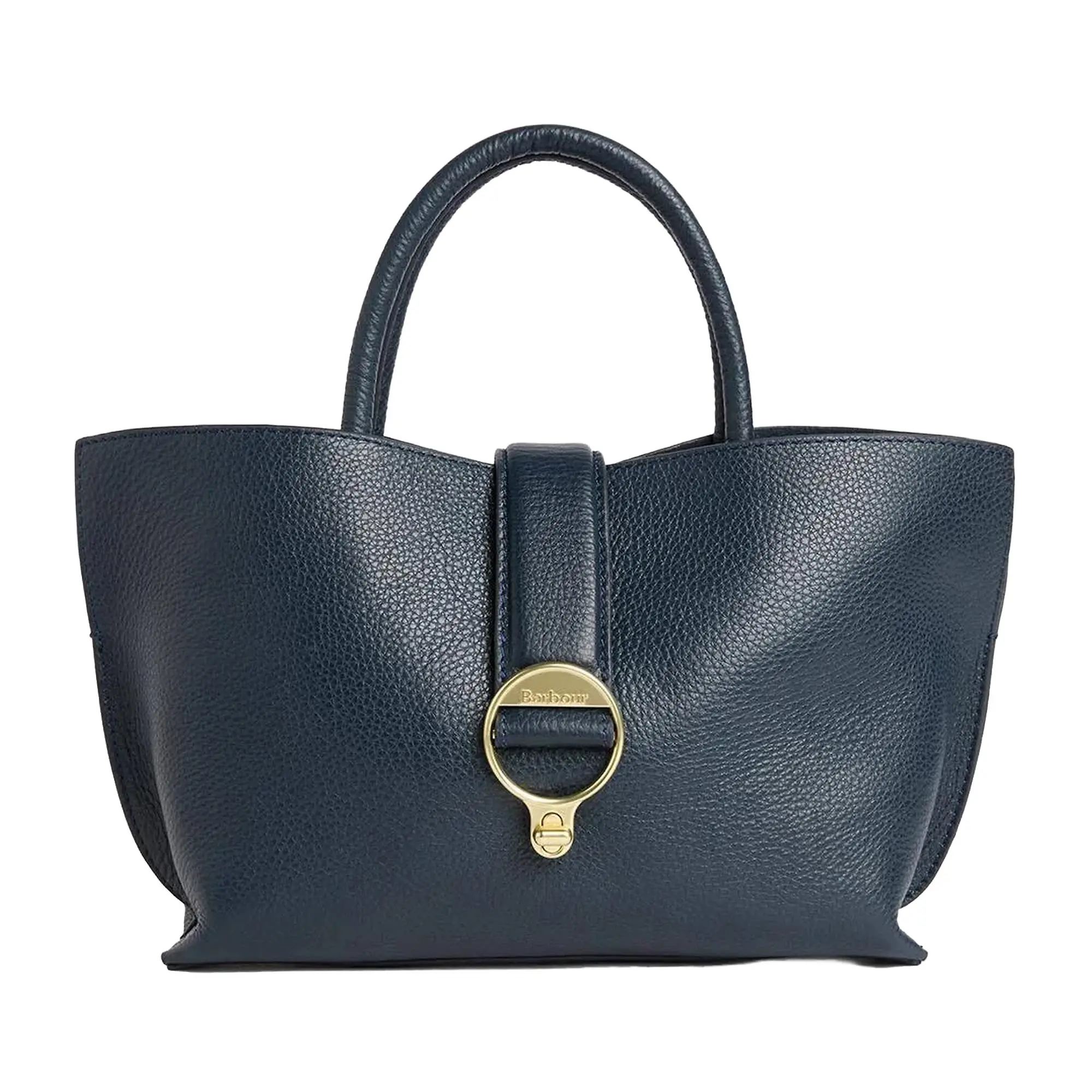 Product image 1 of 7 of Barbour Women's Alder Mini Leather Tote Bag - Navy