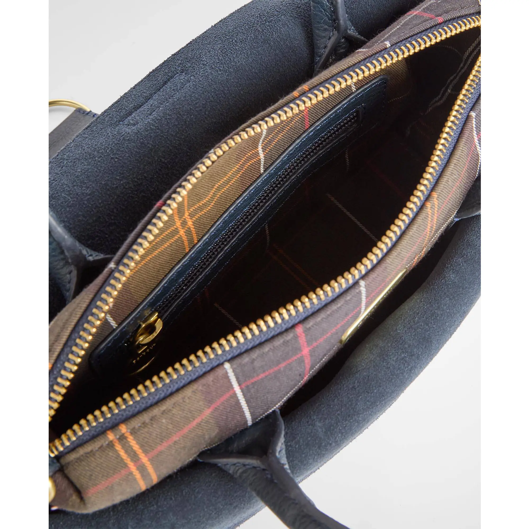 Product image 6 of 7 of Barbour Women's Alder Mini Leather Tote Bag - Navy