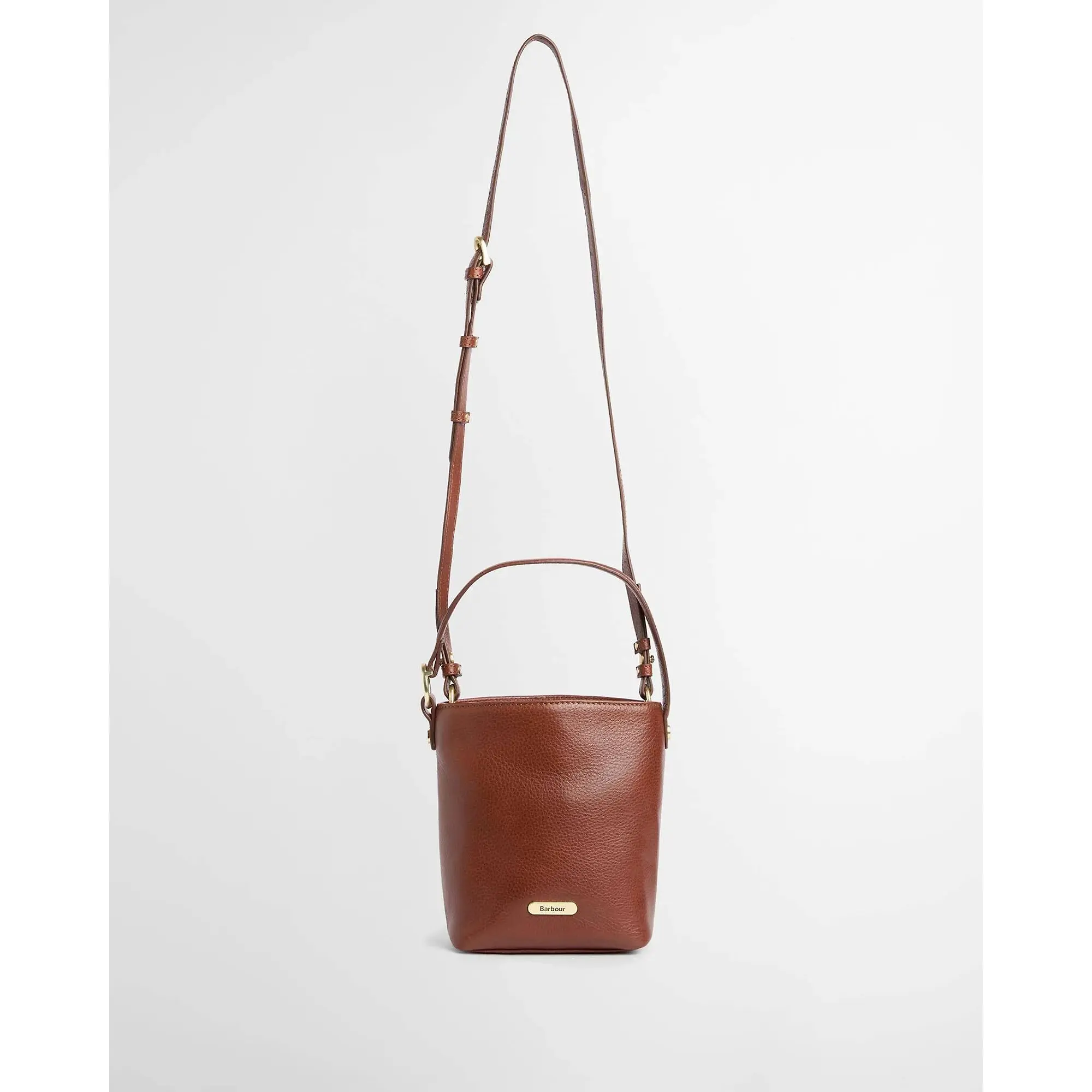 Product image 4 of 6 of Barbour Women's Cedar Mini Leather Bucket Bag - Brown