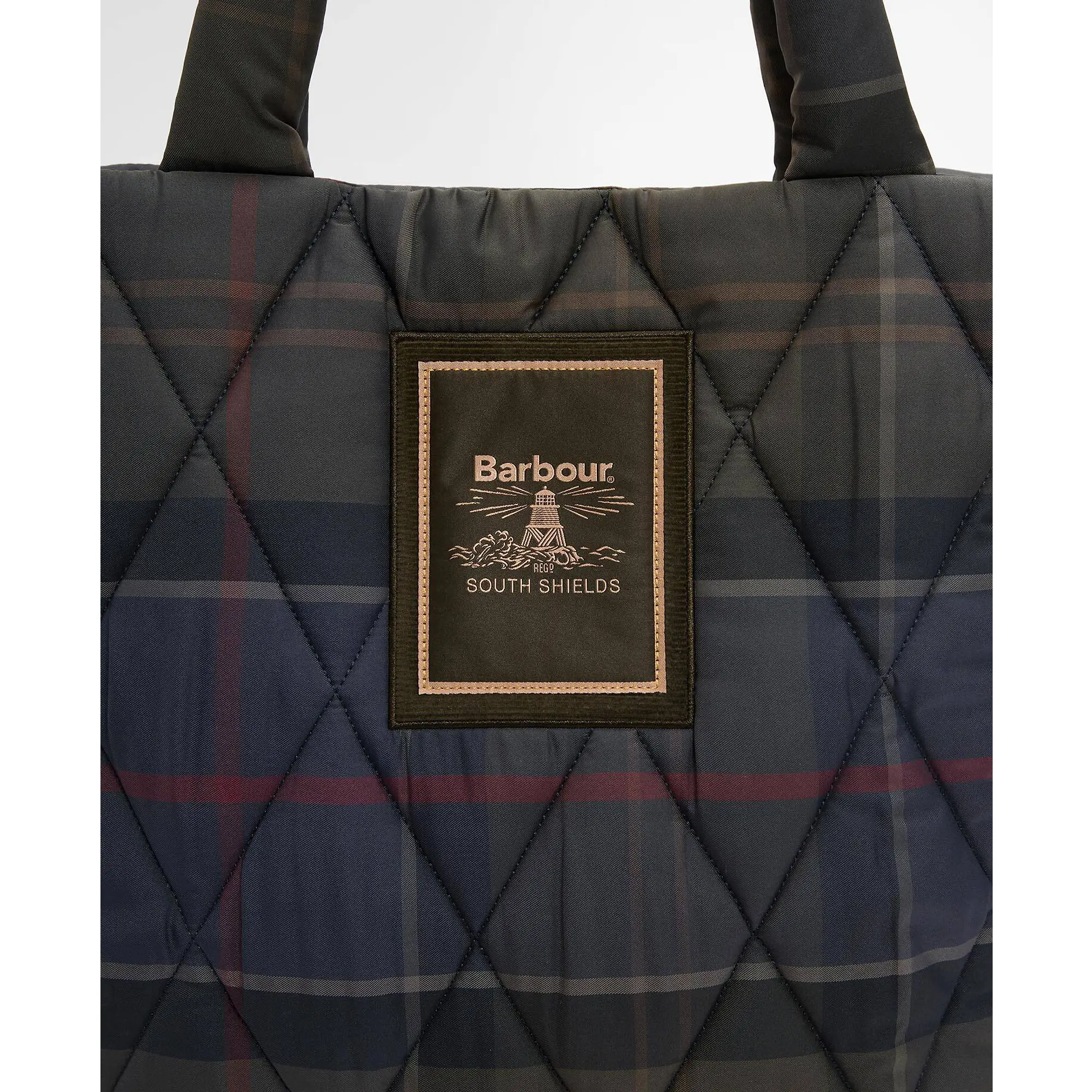 Product image 5 of 6 of Barbour Women's Tartan Arlene Quilted Tote Bag - Shadow Classic Tartan