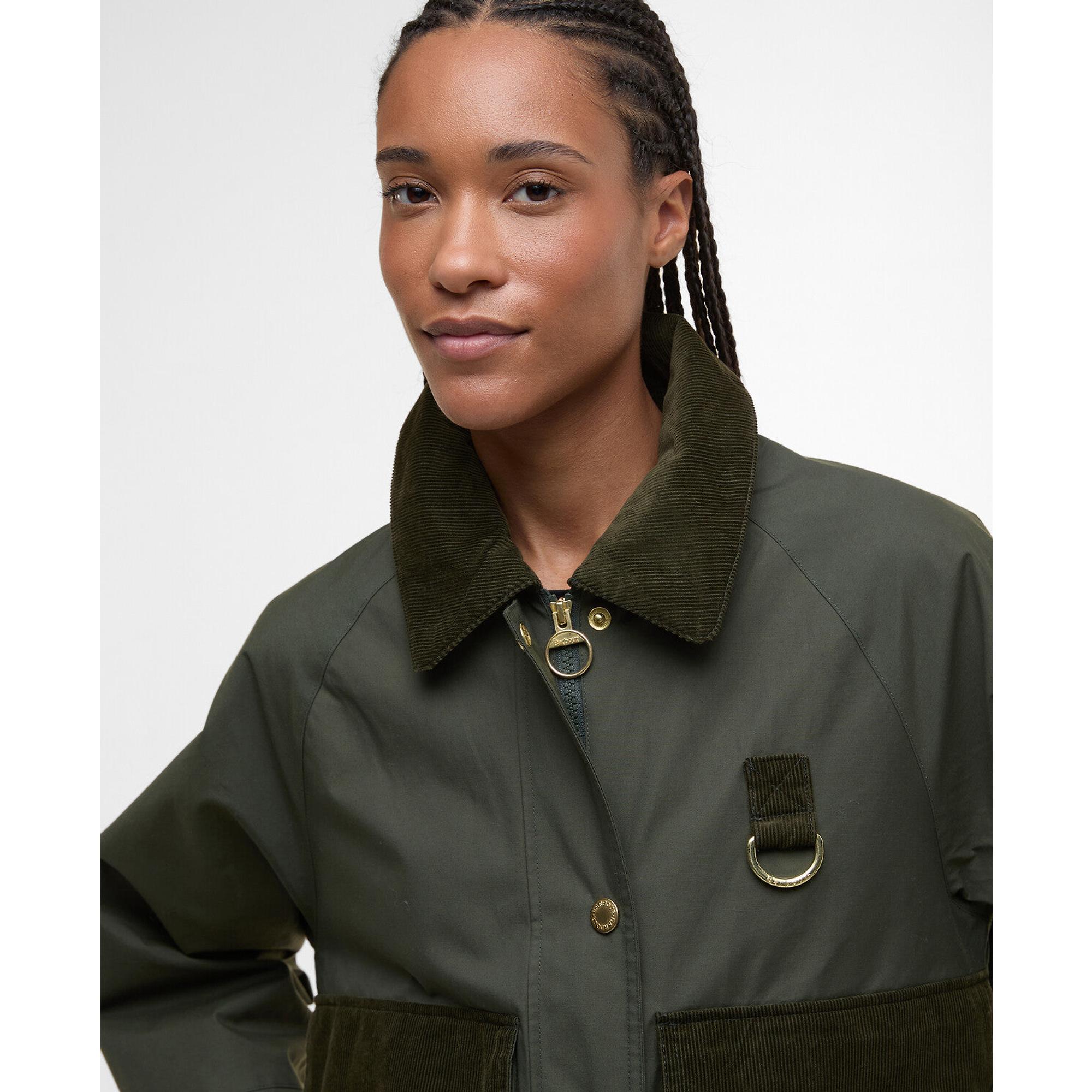 Barbour Women's Phoebe Casual Jacket - Olive | British Attire