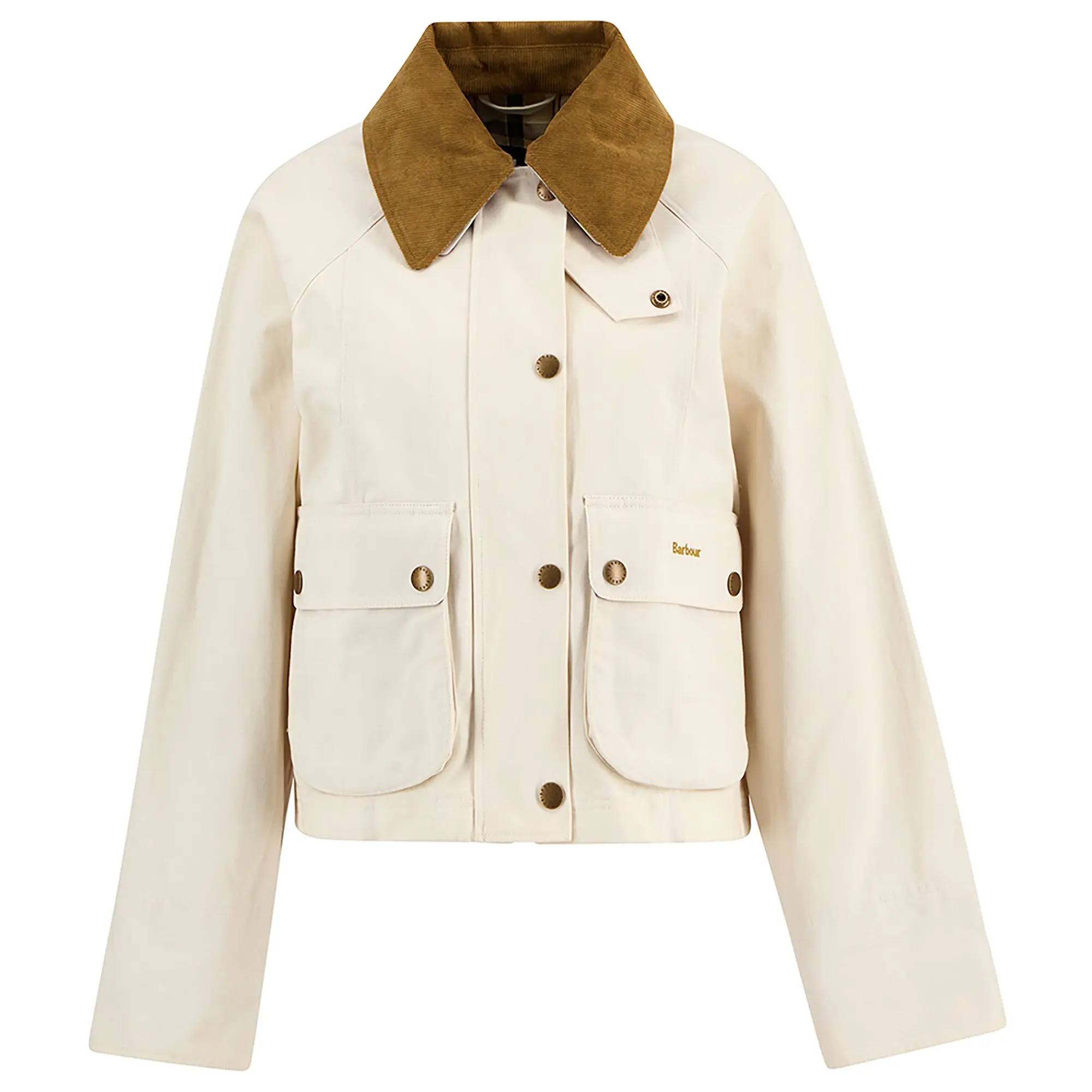 Product image 1 of 8 of Barbour Women's Cropped Beadnell Casual Jacket - Light Pearl/Dress/Beige