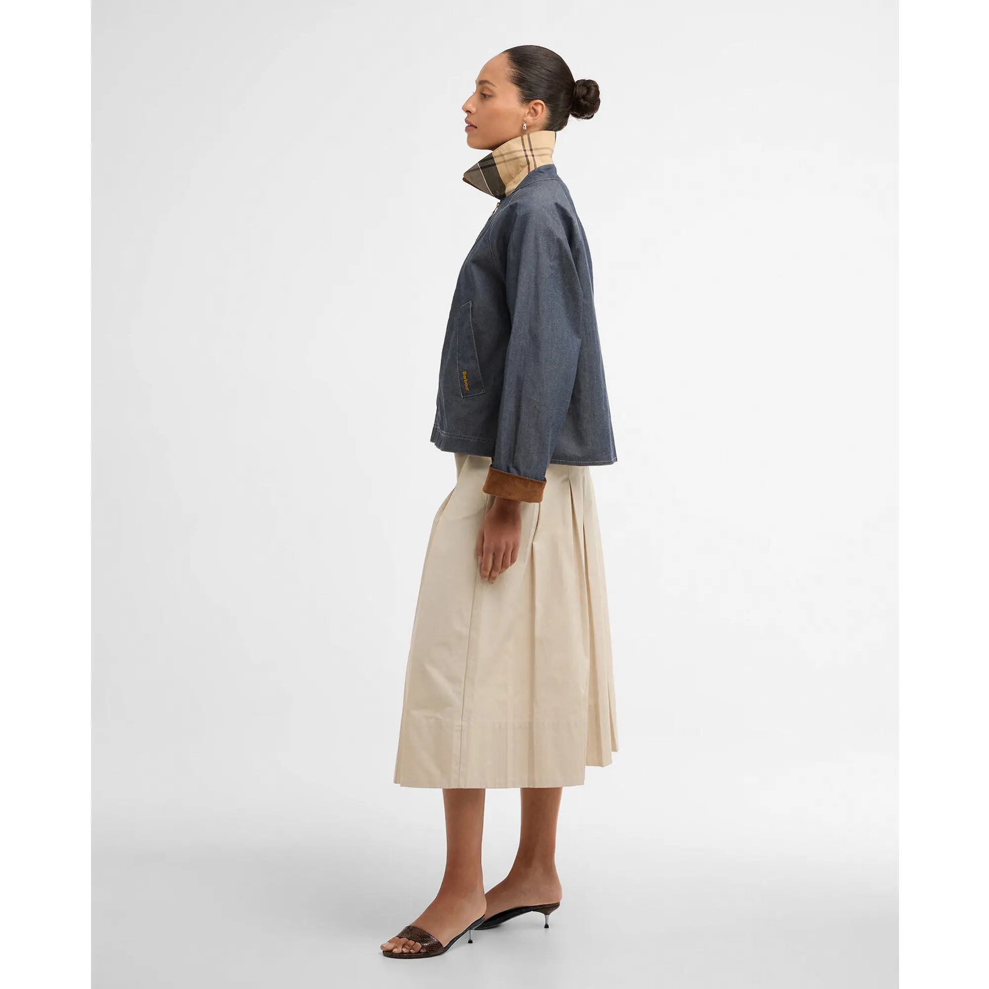 Product image 3 of 7 of Barbour Women's Freckleton Denim Jacket - Indigo / Dress