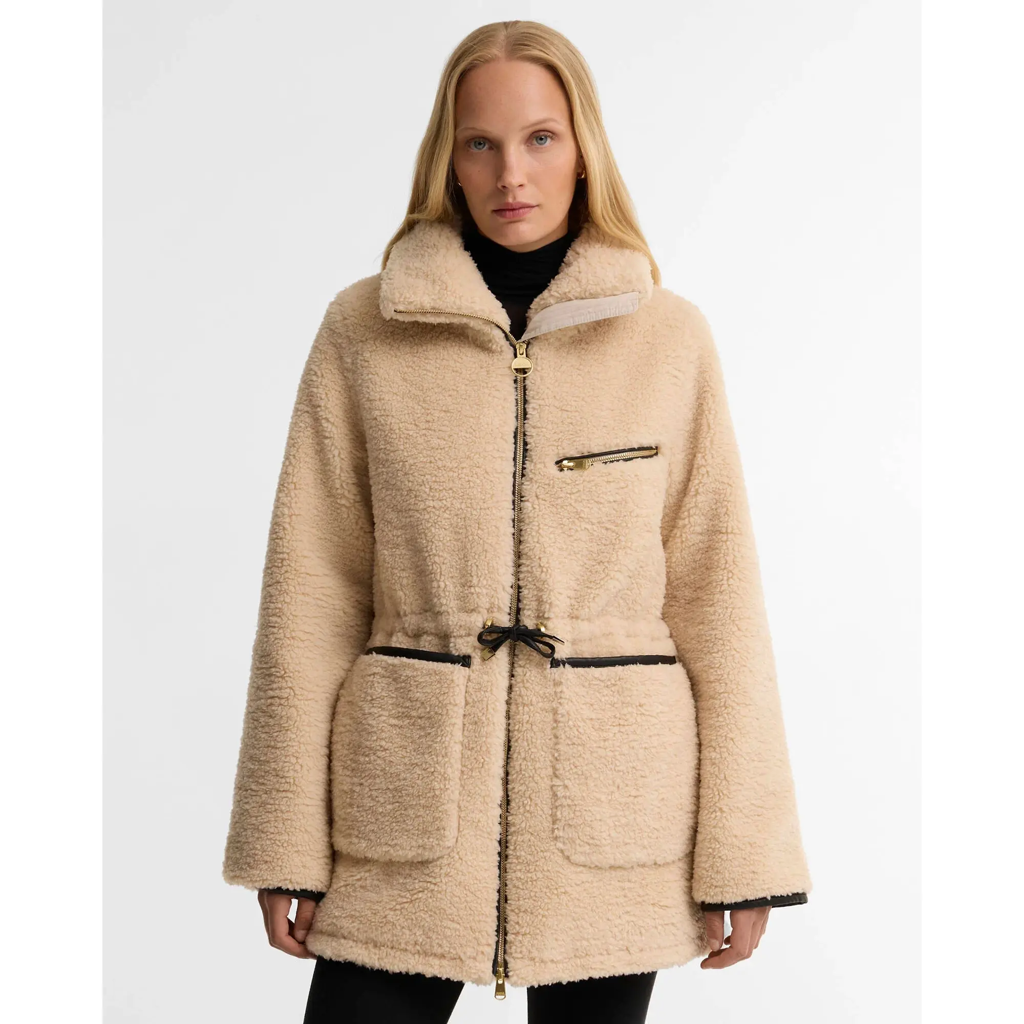 Product image 2 of 7 of Barbour International Women's Kemora Fleece Jacket - Jasmine / Black