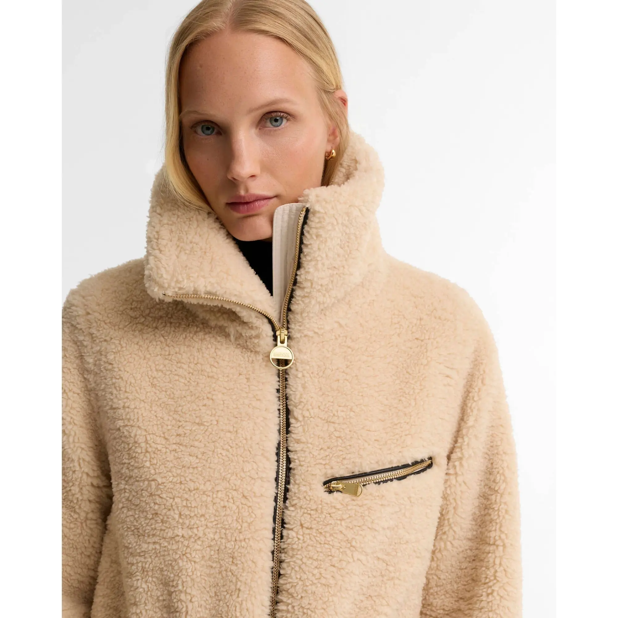 Product image 5 of 7 of Barbour International Women's Kemora Fleece Jacket - Jasmine / Black