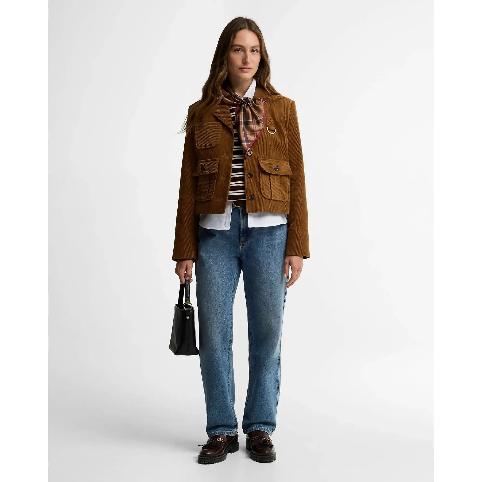 Product image 3 of 5 of Barbour Women's Emmy Cord Jacket - Tan / Shadow Classic