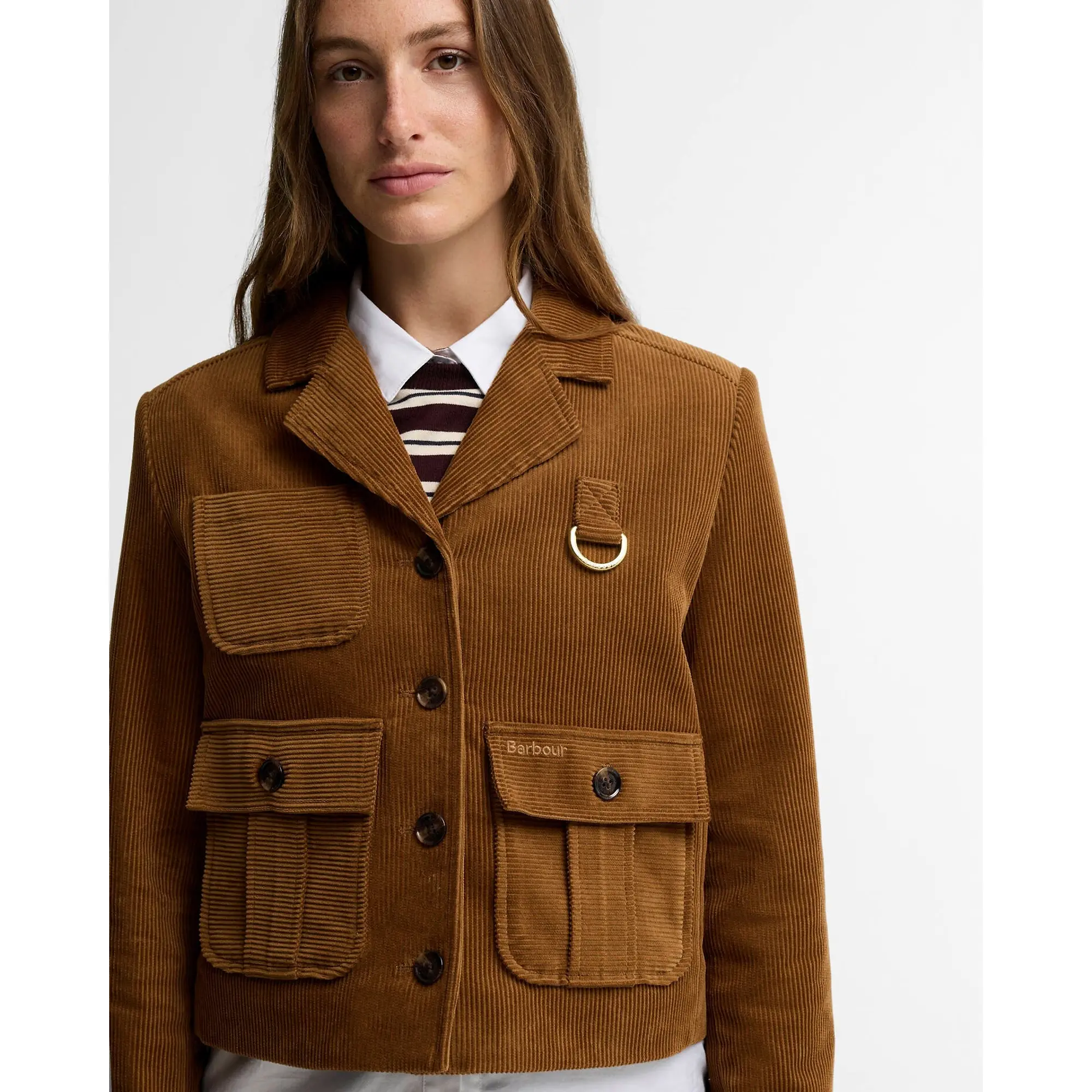 Product image 5 of 5 of Barbour Women's Emmy Cord Jacket - Tan / Shadow Classic