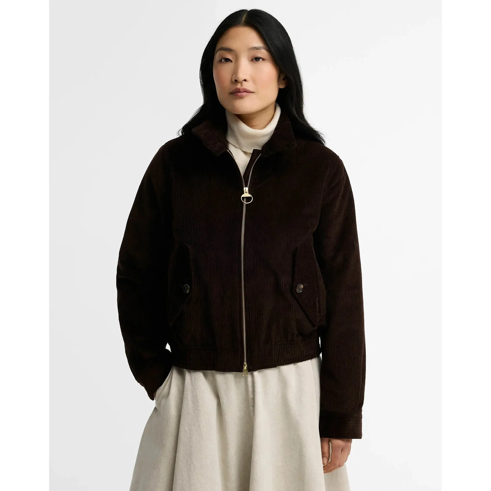 Product image 2 of 6 of Barbour Women's Overton Casual Jacket - Brown / Shadow Classic
