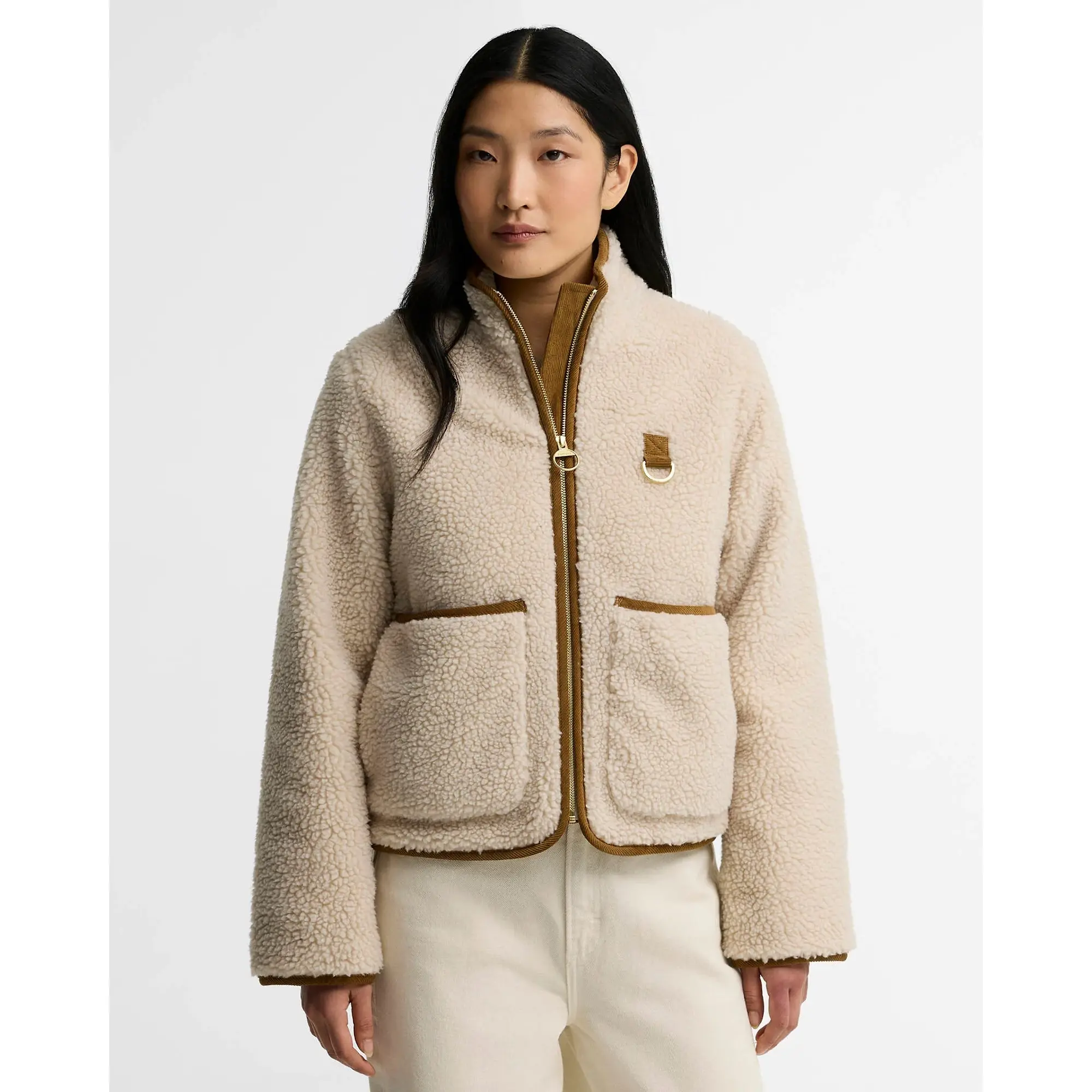 Product image 2 of 6 of Barbour Women's Elenora Fleece Jacket - Ecru
