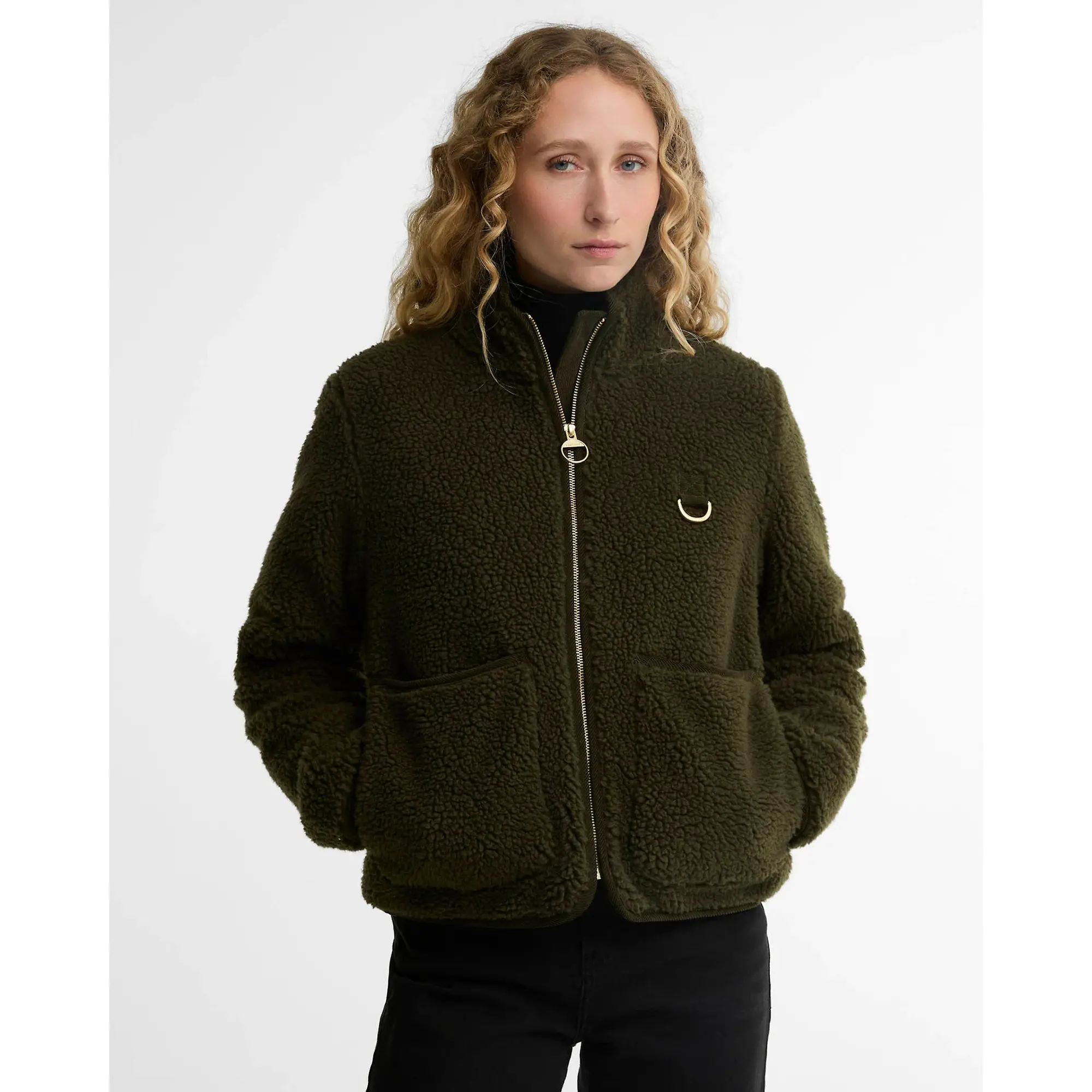 Product image 2 of 6 of Barbour Women's Elenora Fleece Jacket - Olive