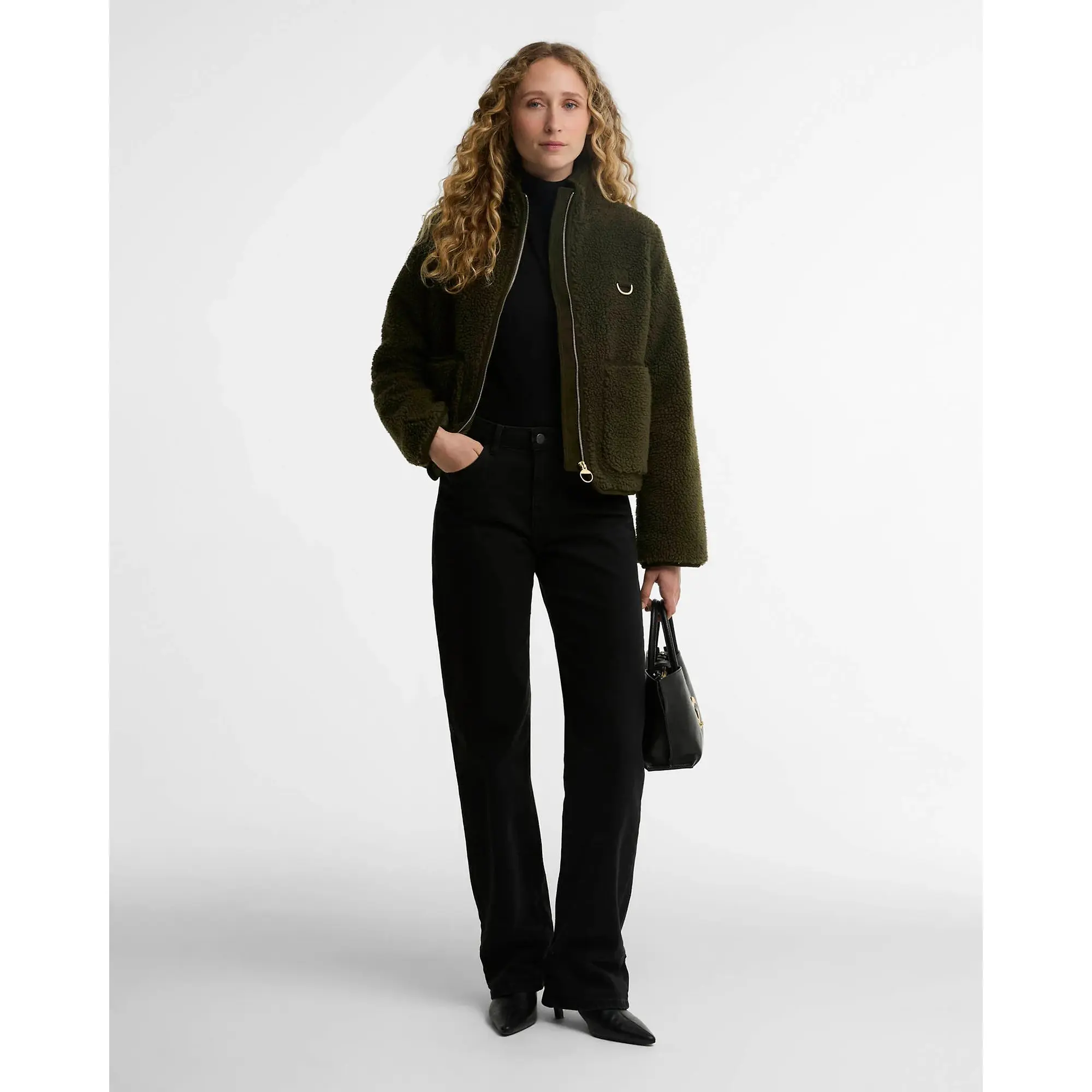 Product image 3 of 6 of Barbour Women's Elenora Fleece Jacket - Olive