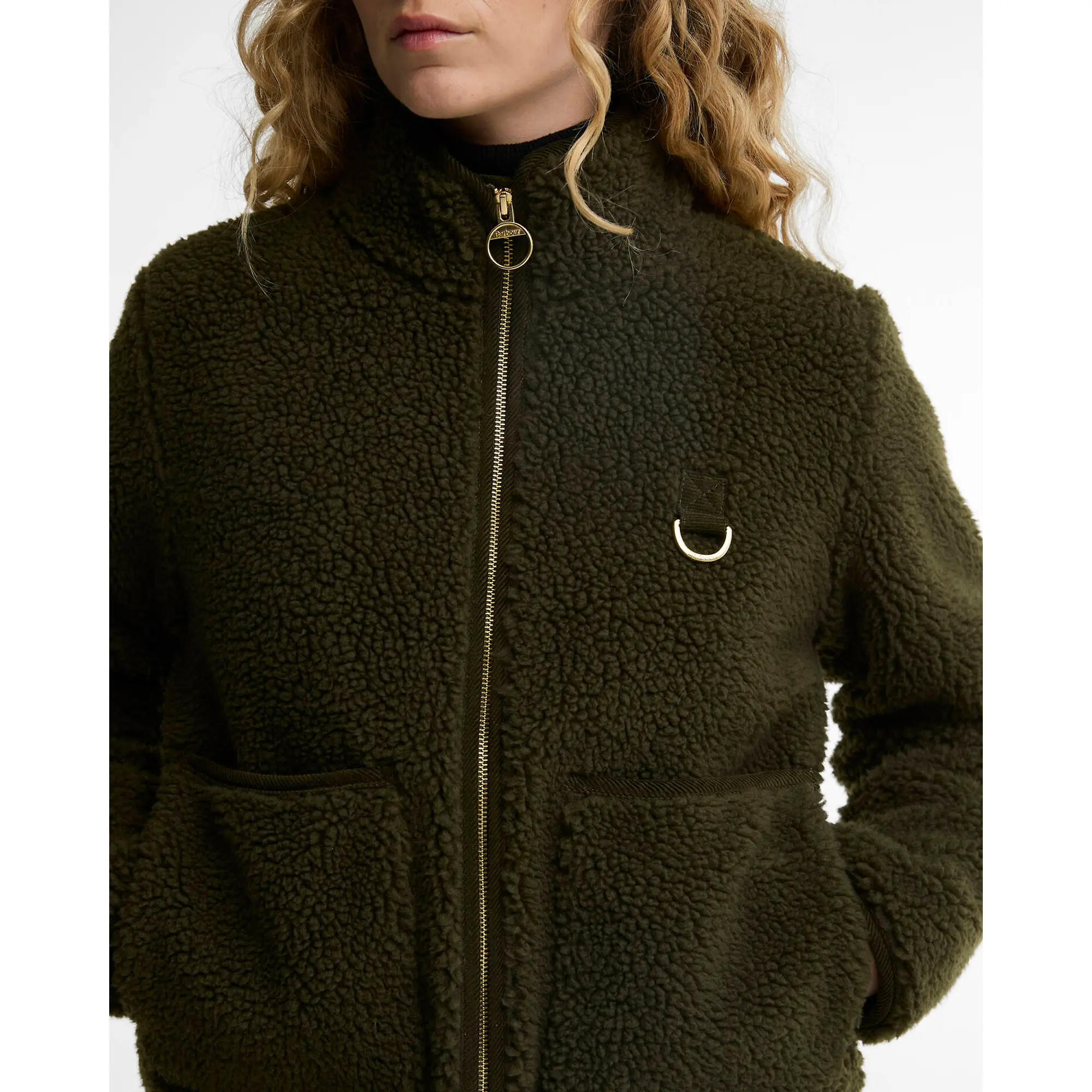 Product image 5 of 6 of Barbour Women's Elenora Fleece Jacket - Olive