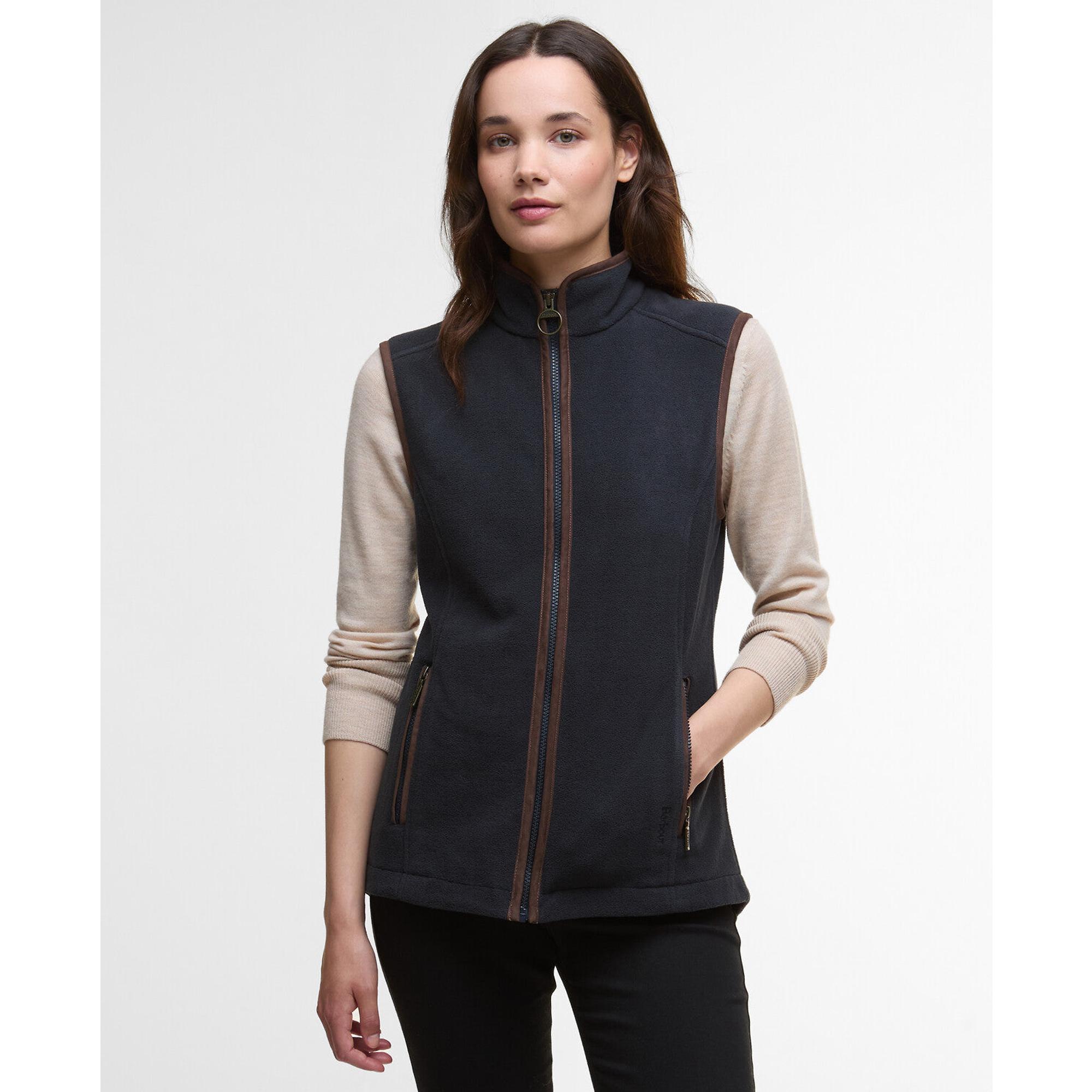 Barbour Women's Country Colton Fleece Gilet - Navy | British Attire