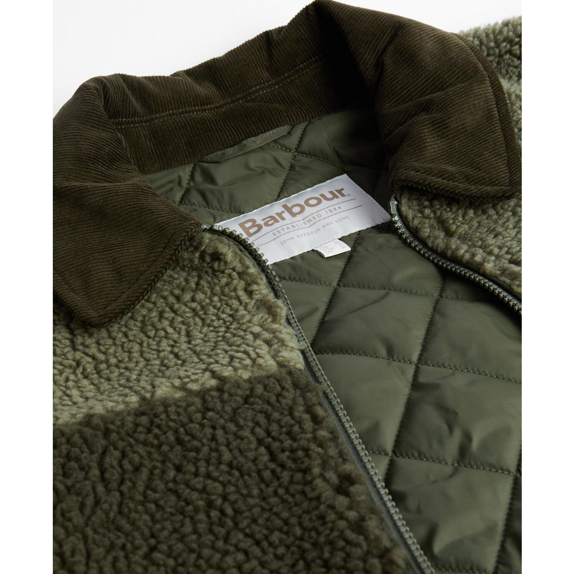 Barbour Women's Malena Cropped Fleece - Olive/Light Moss | British