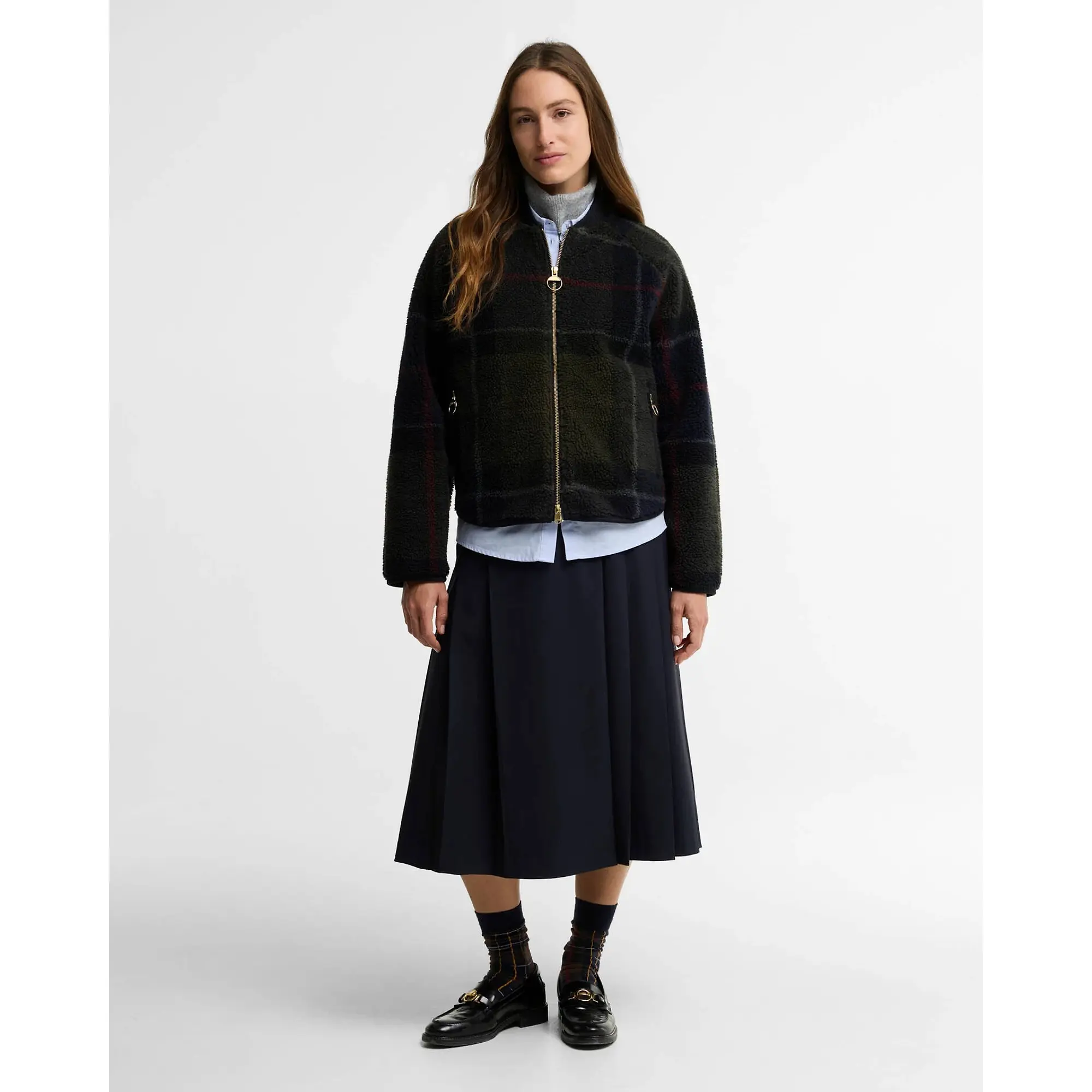 Product image 3 of 6 of Barbour Women's Kirklees Fleece - Shadow Classic Tartan