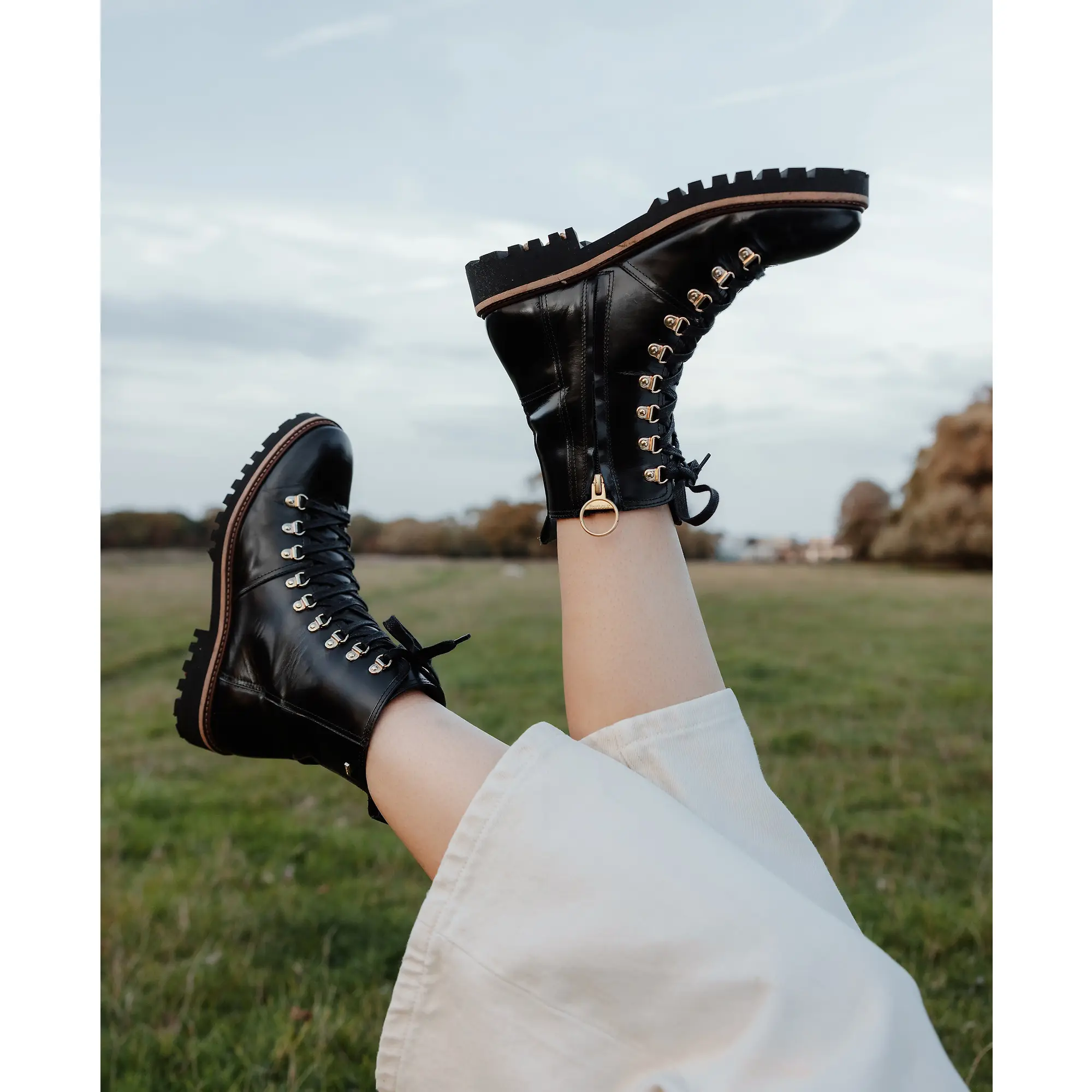 Product image 6 of 6 of Barbour Women's Blake Hiking Boots - Black Polido