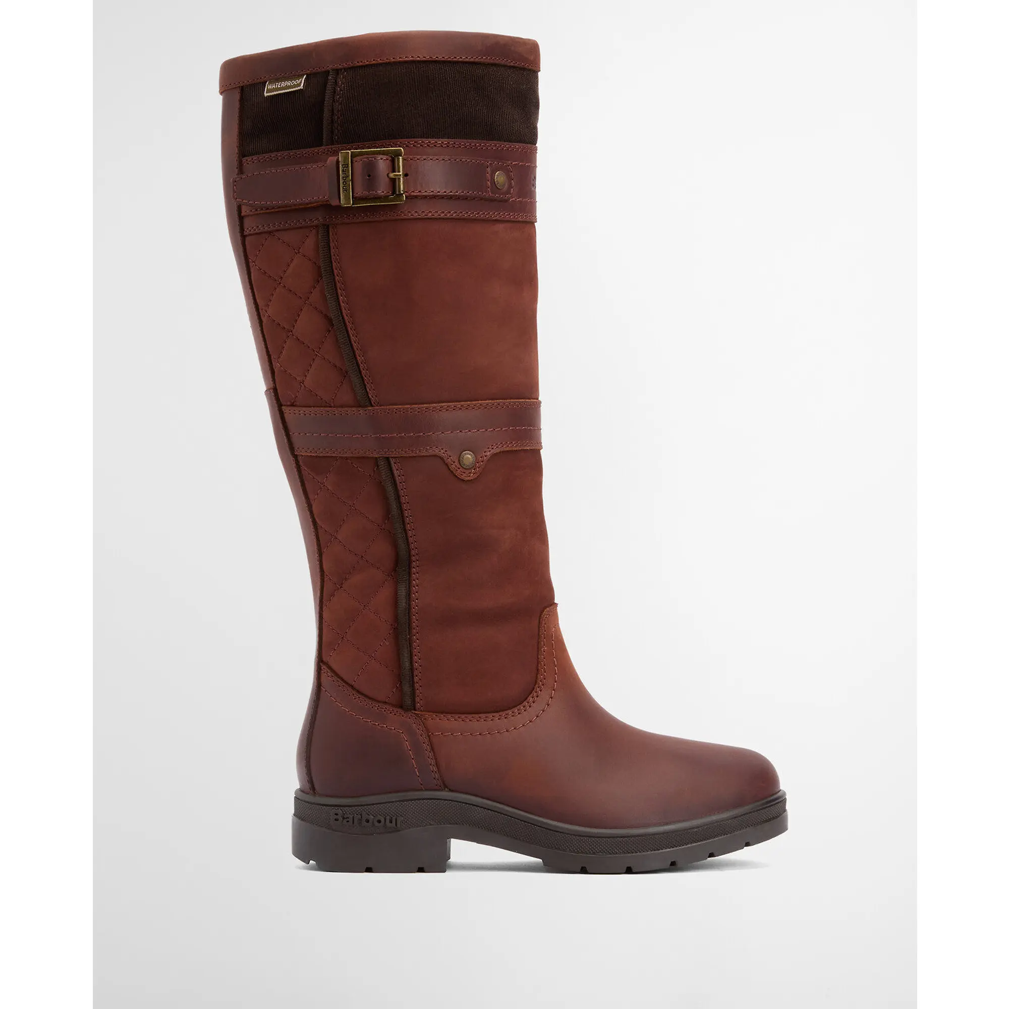 Product image 2 of 12 of Barbour Women's Beaconsfield Tall Boots - Mahogony/Choc Nubuck