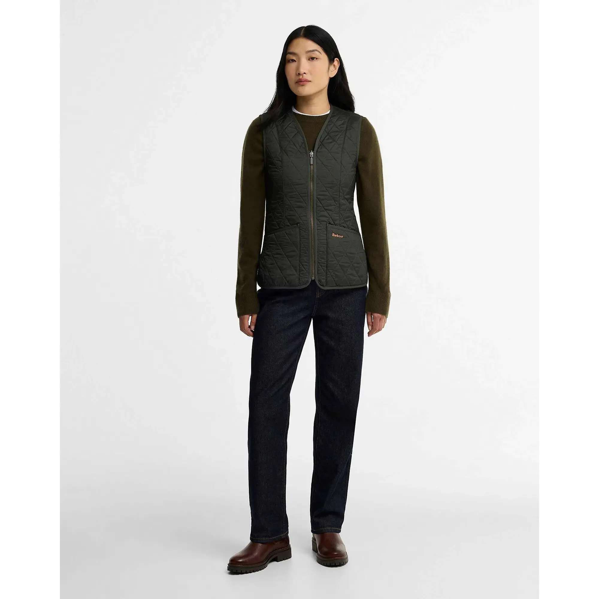 Product image 6 of 6 of Barbour Women's Evie Faux-Fur Trimmed Chelsea Boots - Brown