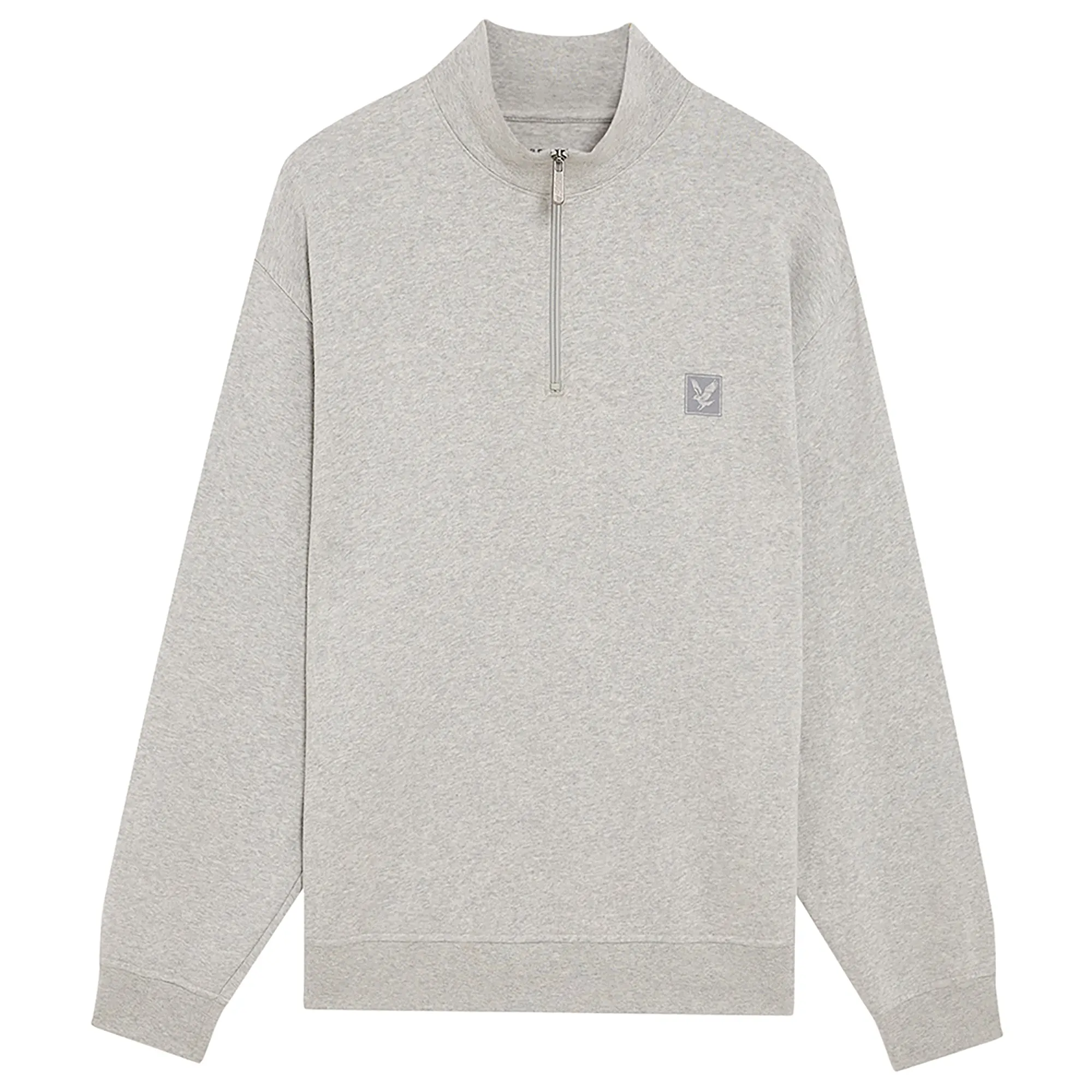 Product image 1 of 1 of Lyle & Scott Men's Loungewear 1/4 Zip Sweatshirt - Light Grey Marl