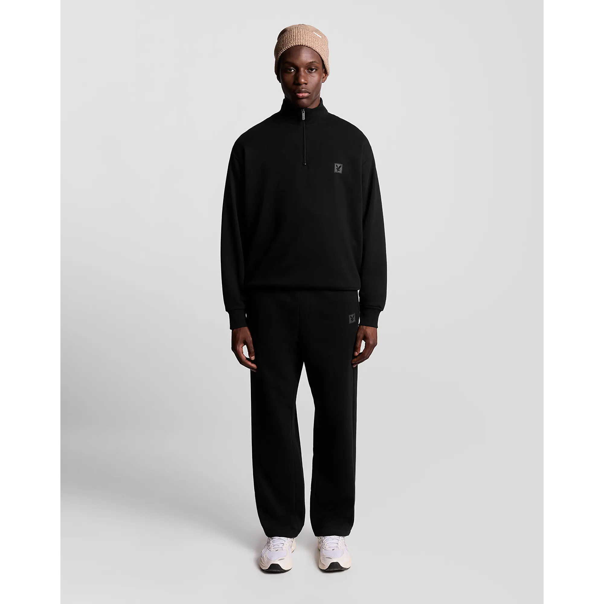 Product image 3 of 6 of Lyle & Scott Men's Loungewear 1/4 Zip Sweatshirt -  Jet Black