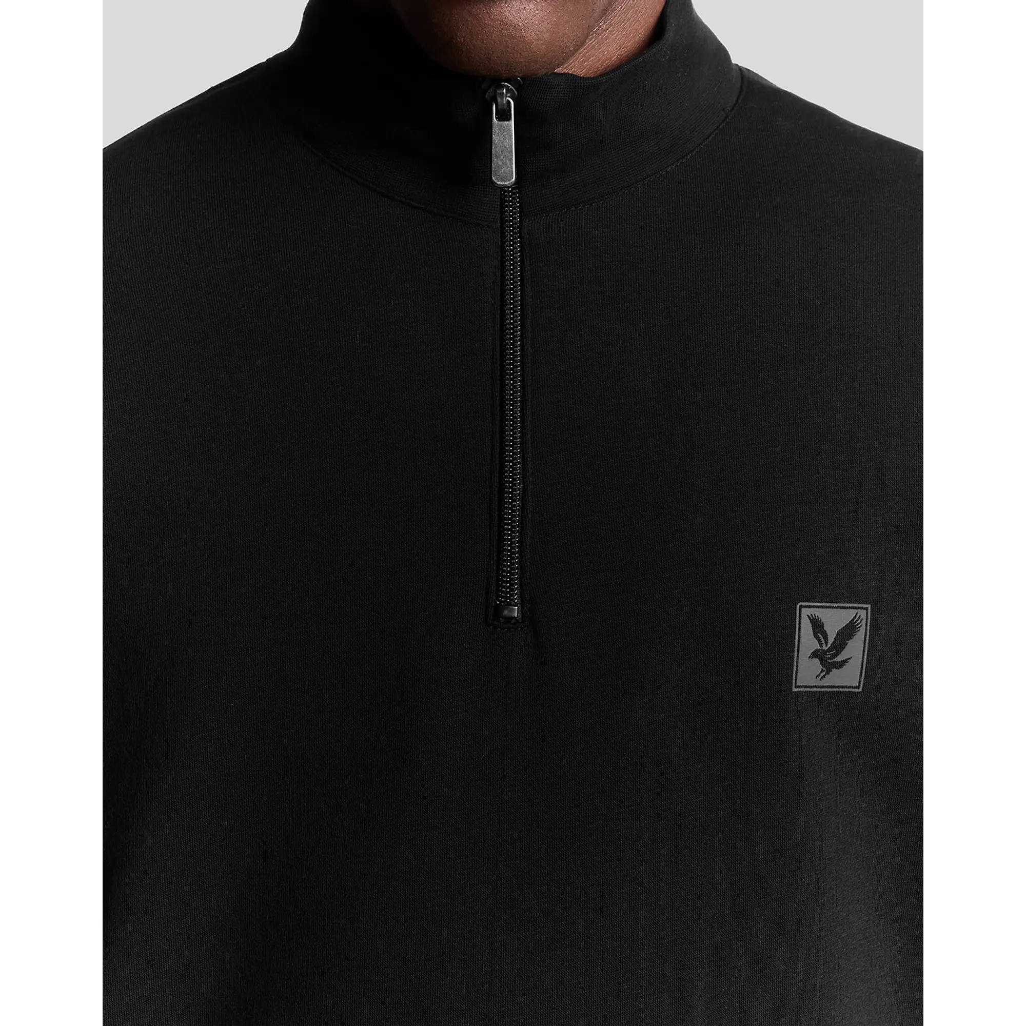 Product image 4 of 6 of Lyle & Scott Men's Loungewear 1/4 Zip Sweatshirt -  Jet Black