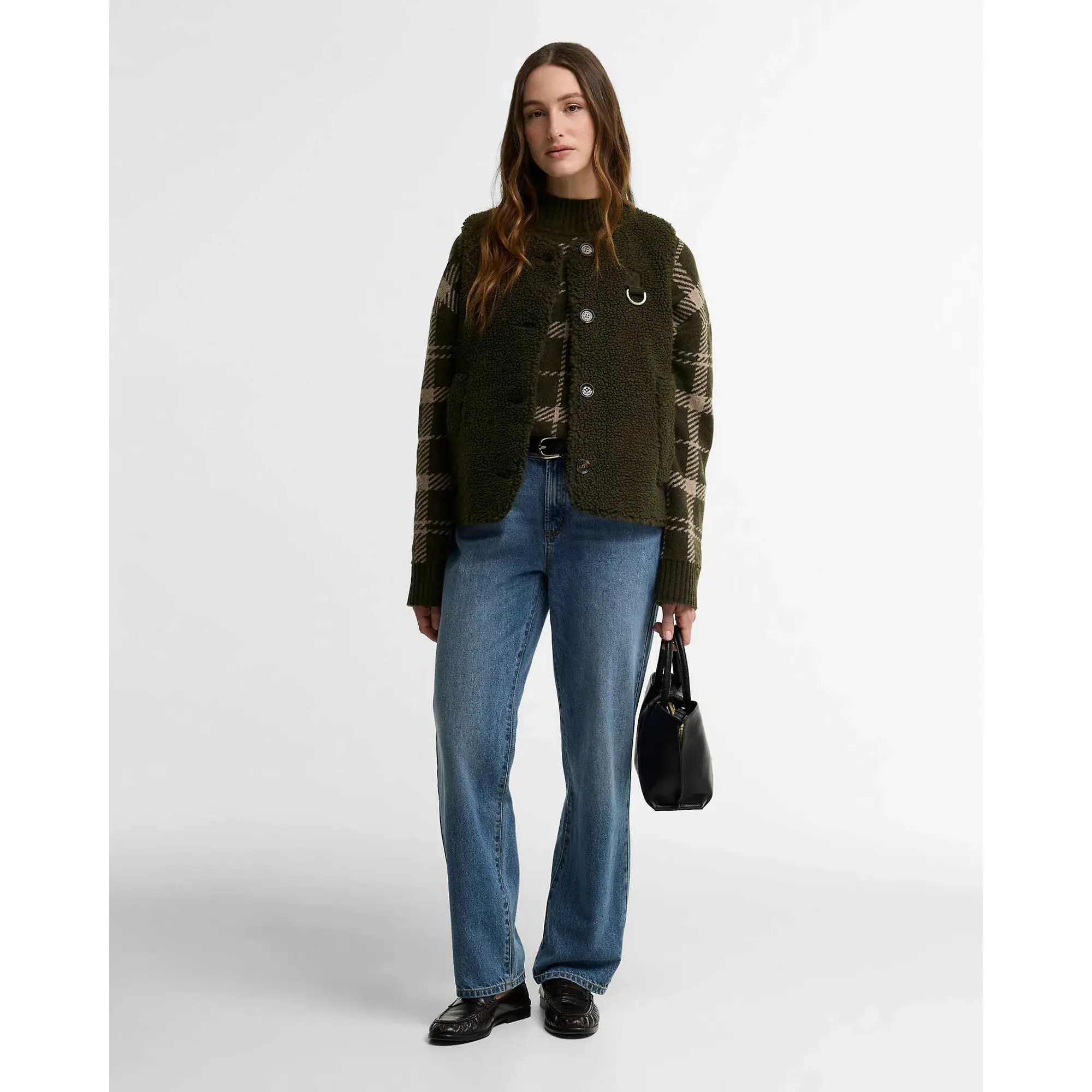 Product image 3 of 6 of Barbour Women's Bowes Fleece Gilet - Olive
