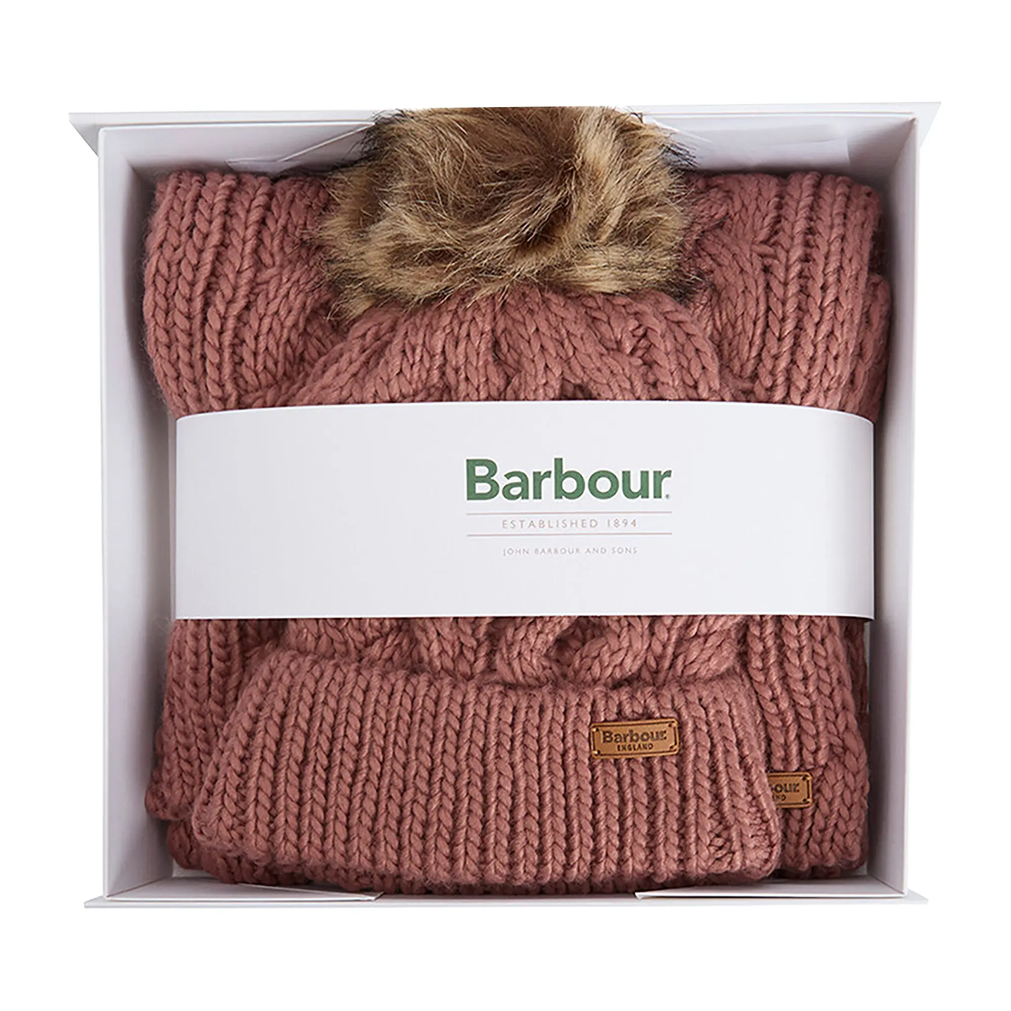 Product image 1 of 8 of Barbour Women's Penshaw Beanie & Scarf Gift Set - Arabesque
