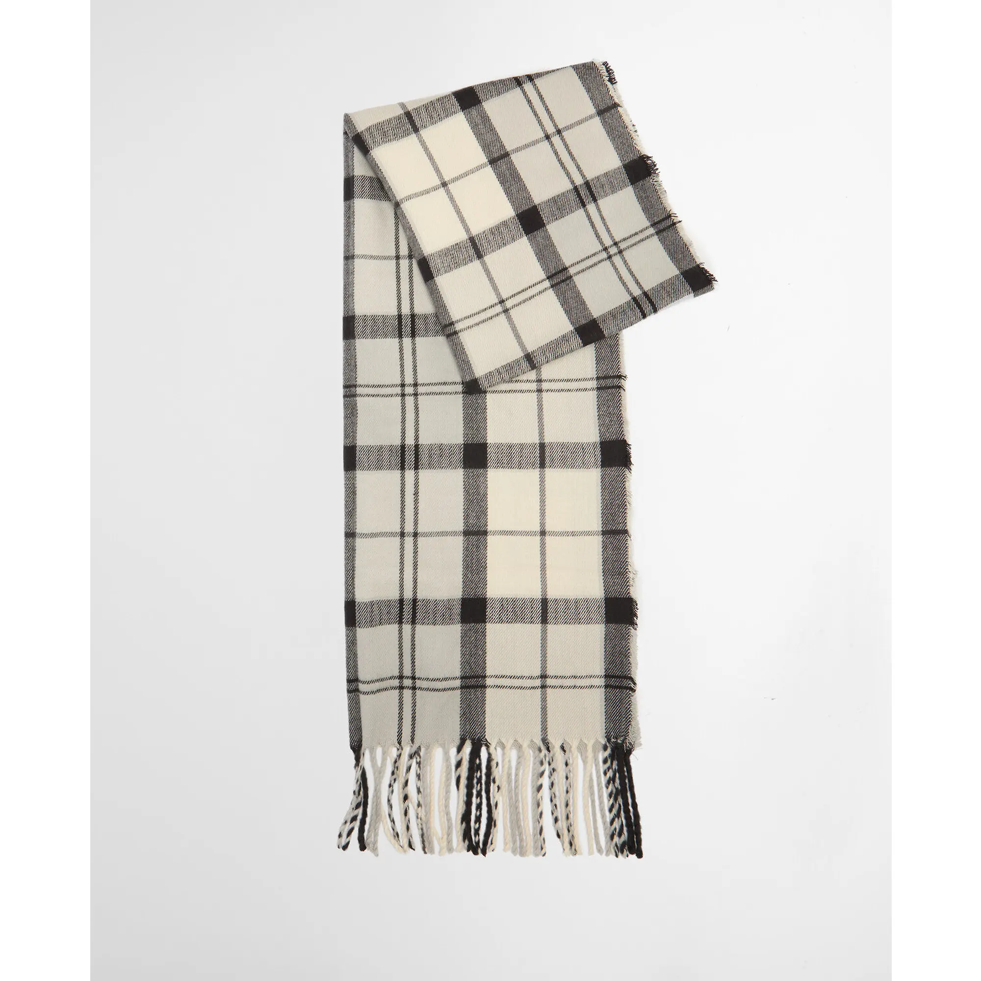 Product image 6 of 10 of Barbour Women's Dover Pom Beanie & Hailes Scarf Gift Set - Monochrome Tartan