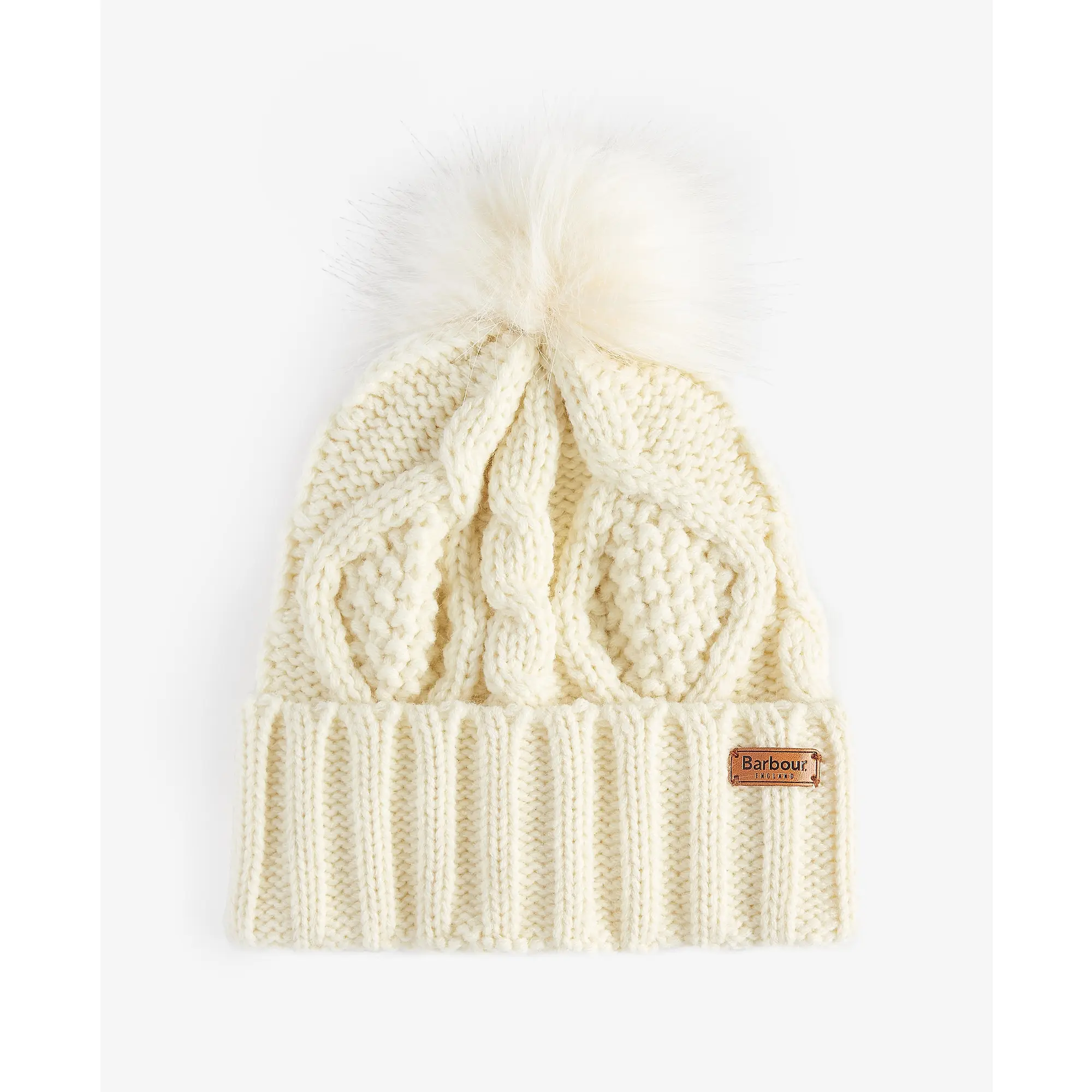 Product image 4 of 6 of Barbour Women's Ridley Pom Beanie & Scarf Gift Set - Cream