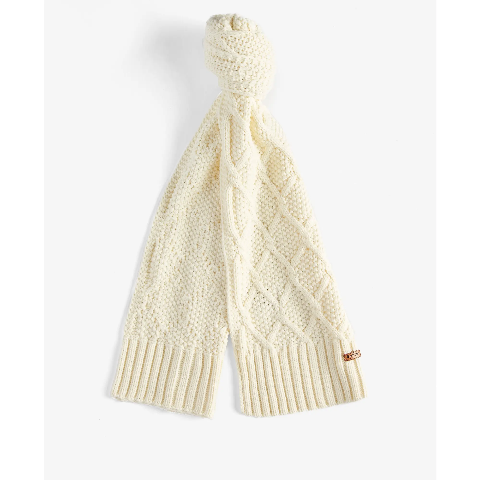 Product image 3 of 6 of Barbour Women's Ridley Pom Beanie & Scarf Gift Set - Cream