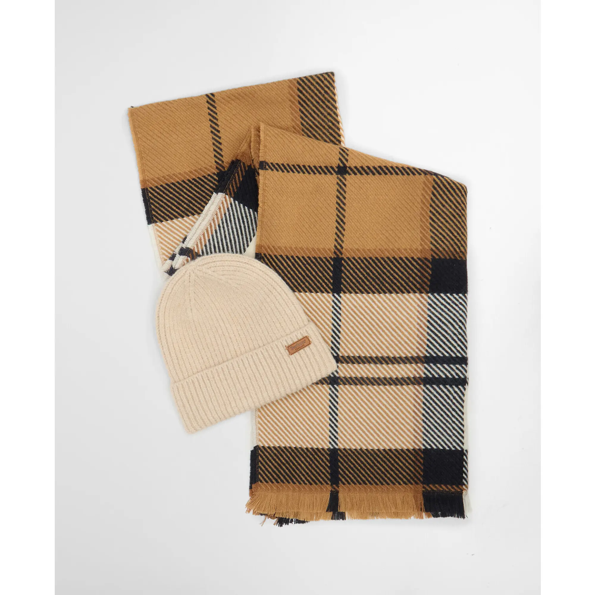 Product image 2 of 10 of Barbour Women's Pendle Beanie & Blair Scarf Gift Set - Hessian Navy