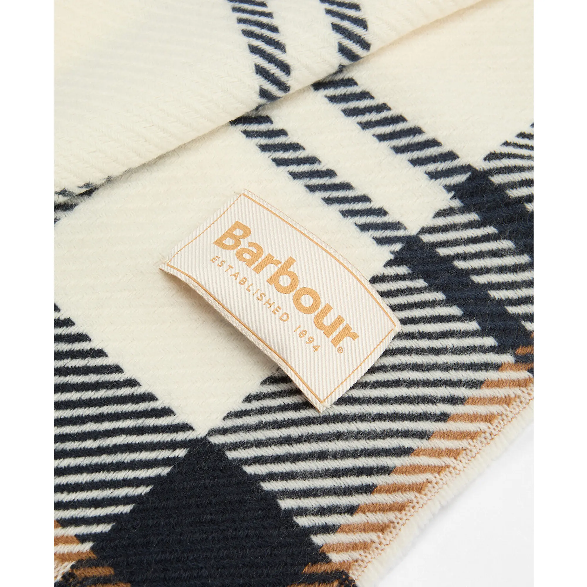 Product image 8 of 10 of Barbour Women's Pendle Beanie & Blair Scarf Gift Set - Hessian Navy