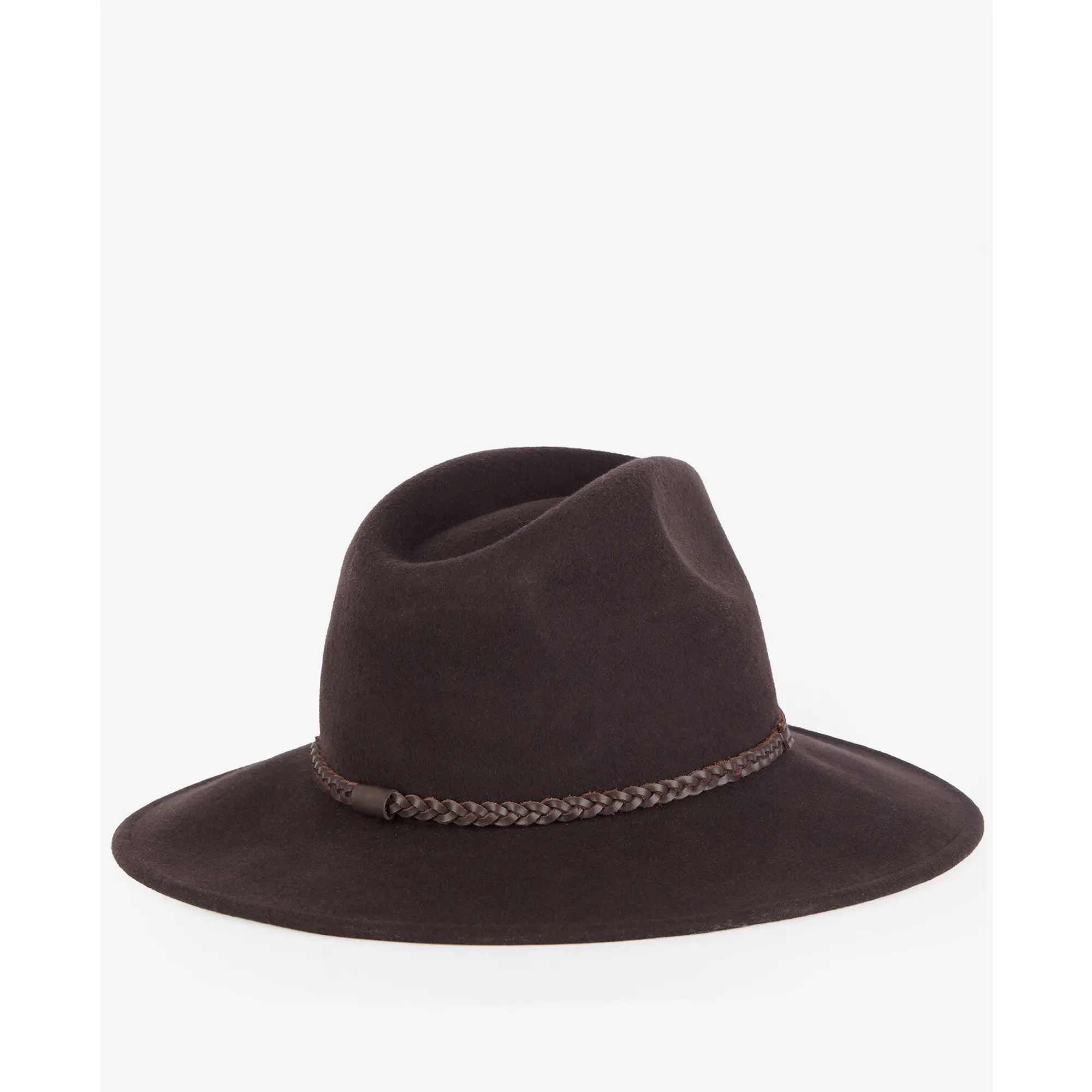 Product image 3 of 4 of Barbour Women's Tack Fedora Hat - Chocolate/Praline