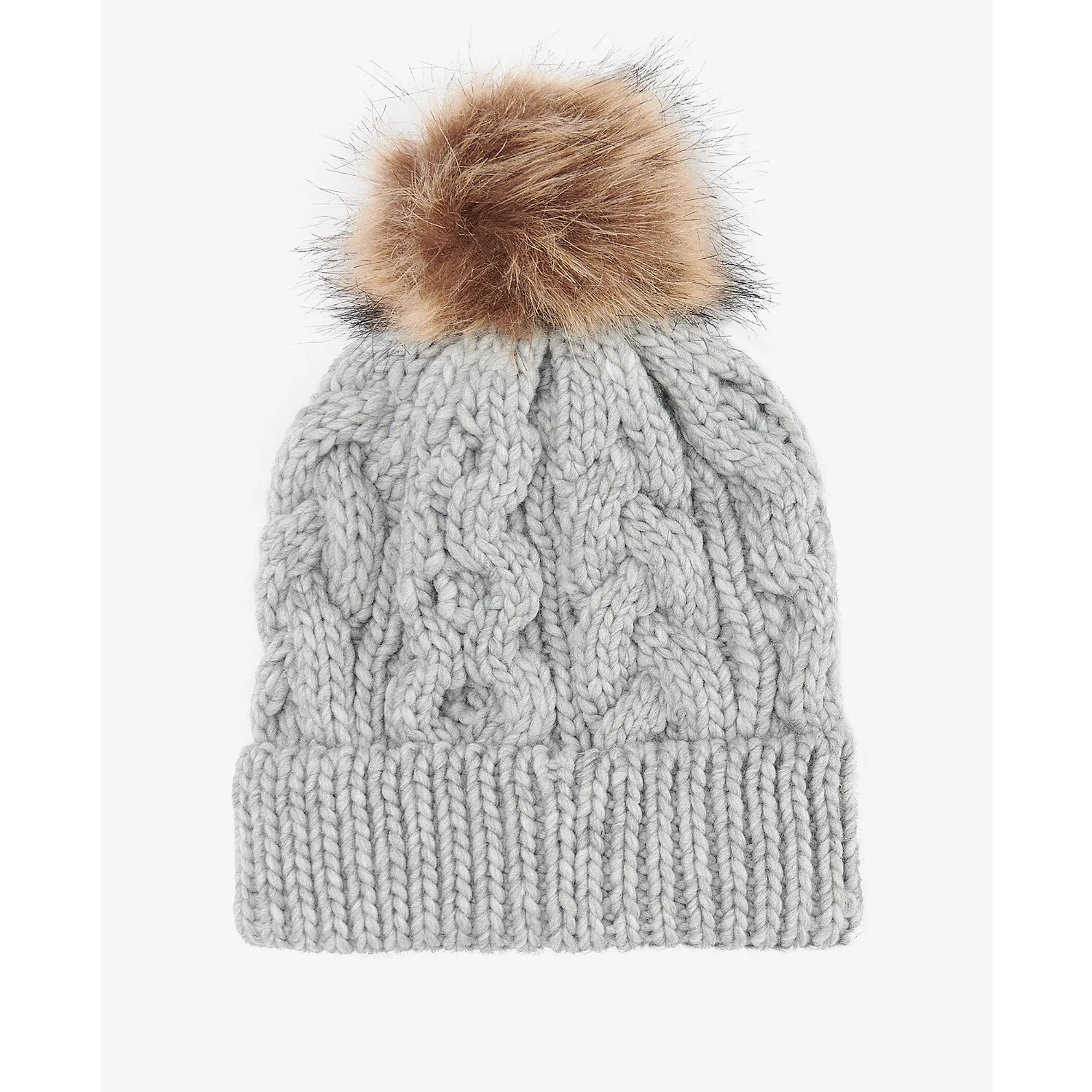 Product image 2 of 3 of Barbour Women's Penshaw Cable-Knit Beanie - Classic Grey
