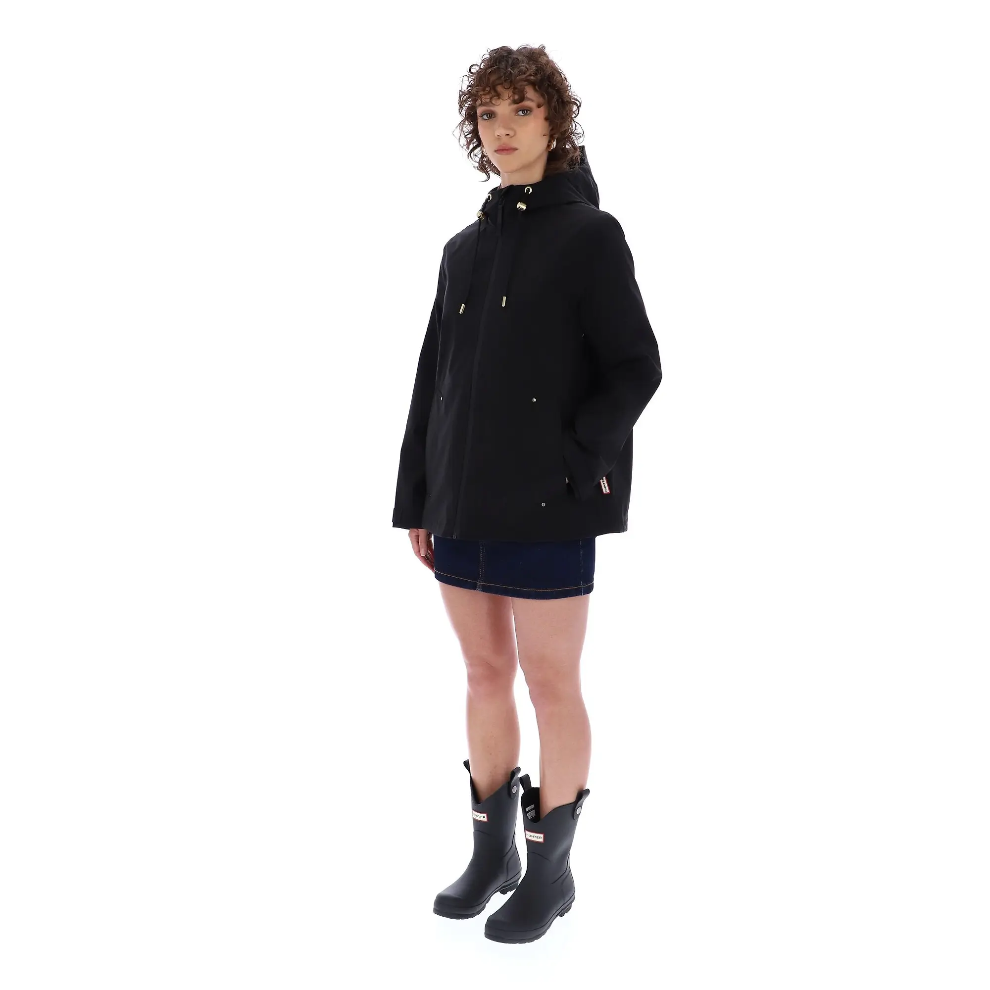 Product image 5 of 9 of Hunter Women's Originals Lightweight Waterproof Jacket - Black
