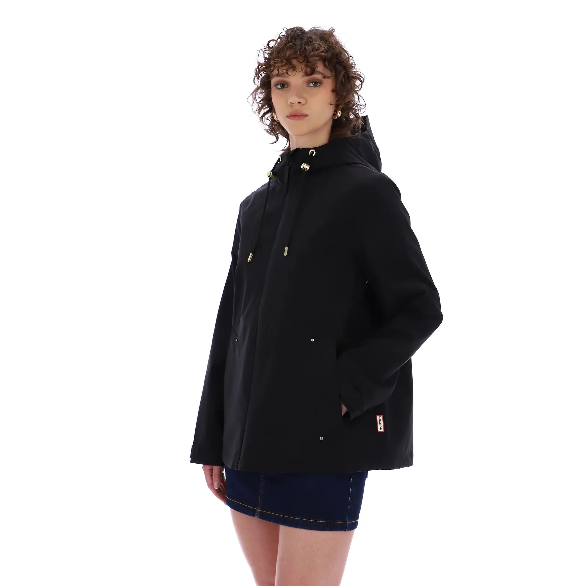 Product image 6 of 9 of Hunter Women's Originals Lightweight Waterproof Jacket - Black